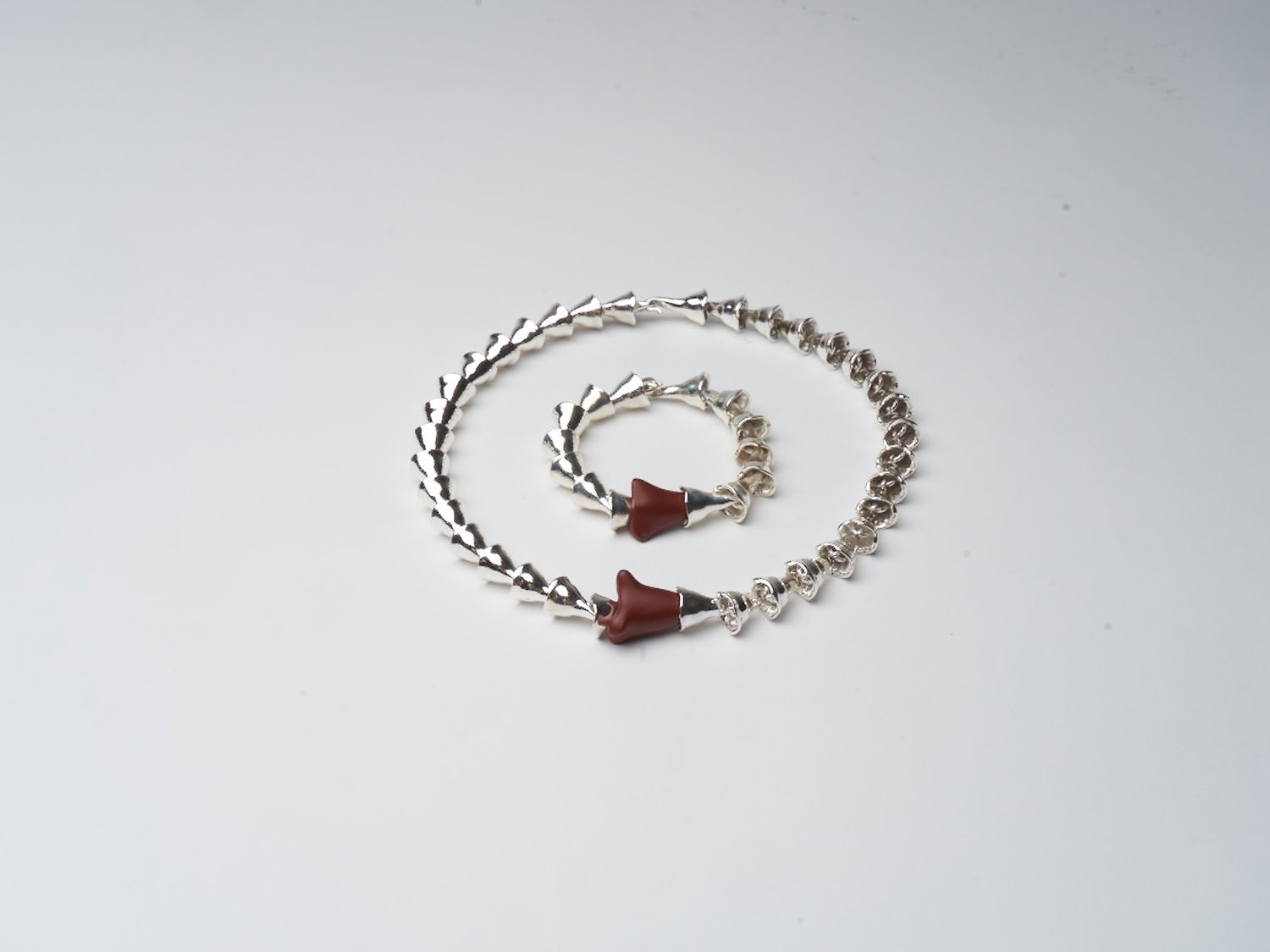 BELL jewellery set, Jasper