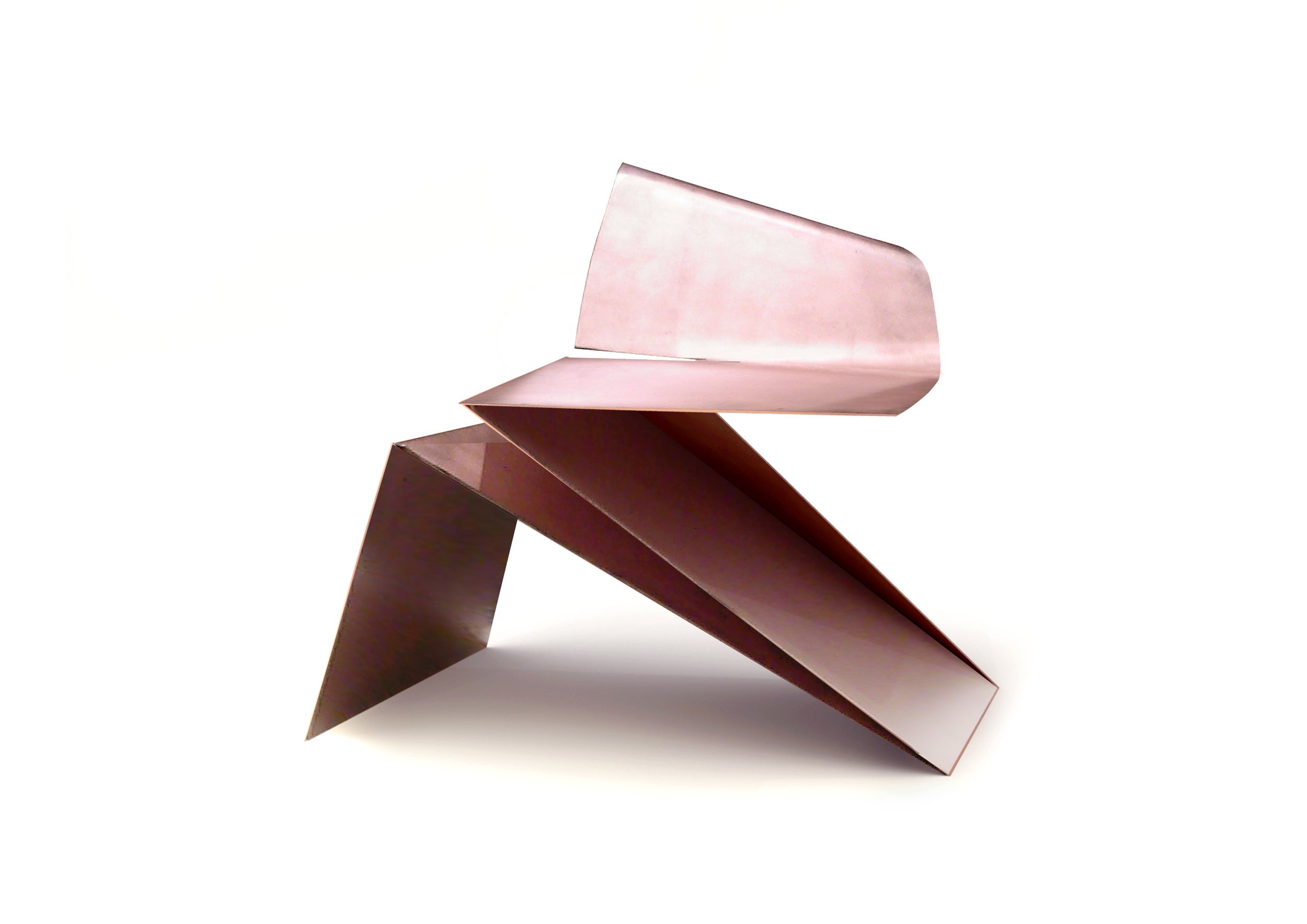 PHILIP M. WOLFSON - Origami Rose Gold chair