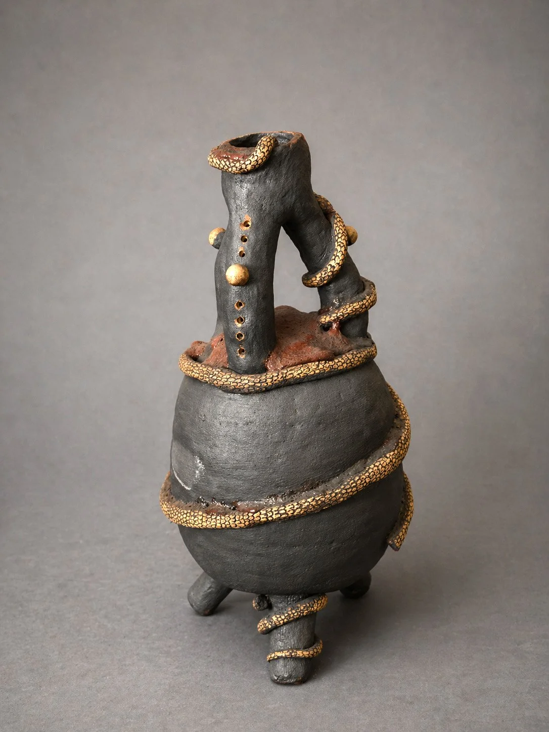 SERPENT WITH RED OBISIDIAN