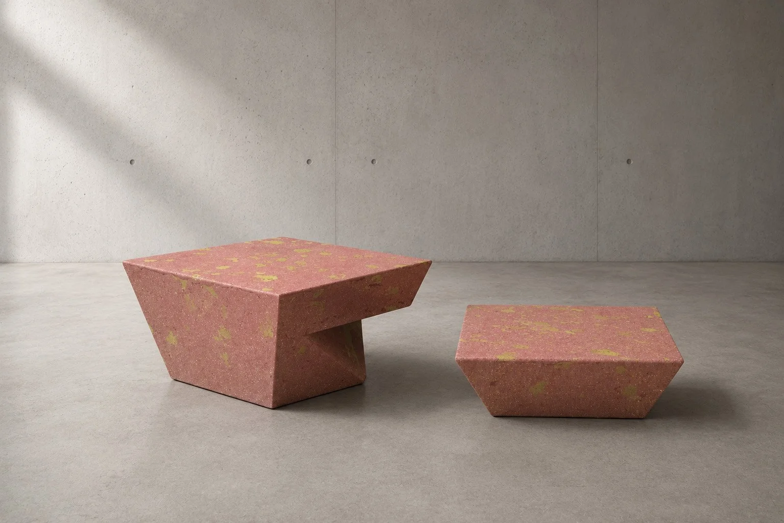 SBuxbaum-rhombus-table-salmon-MarionFriedmannGallery.jpg