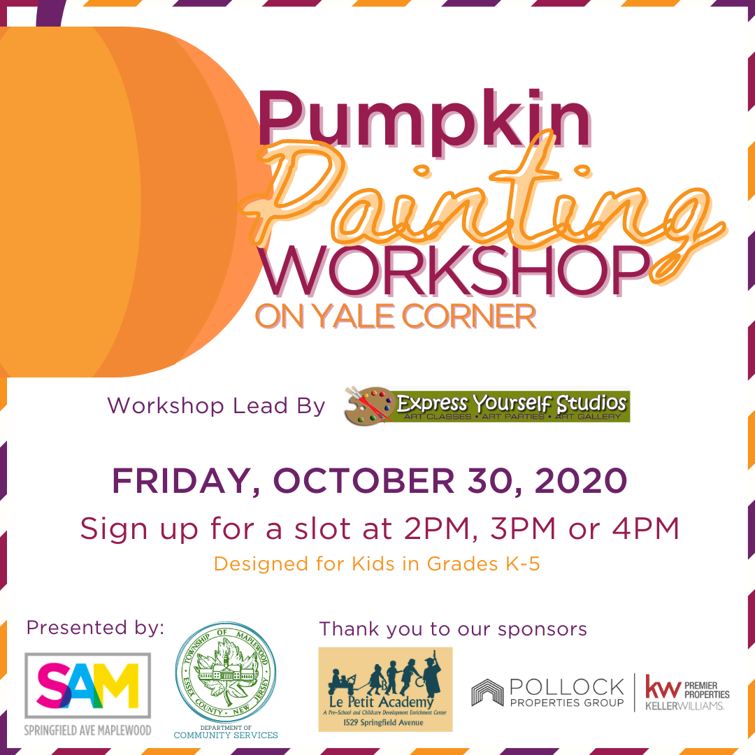 Kids Pumpkin Painting Workshop at Yale Corner