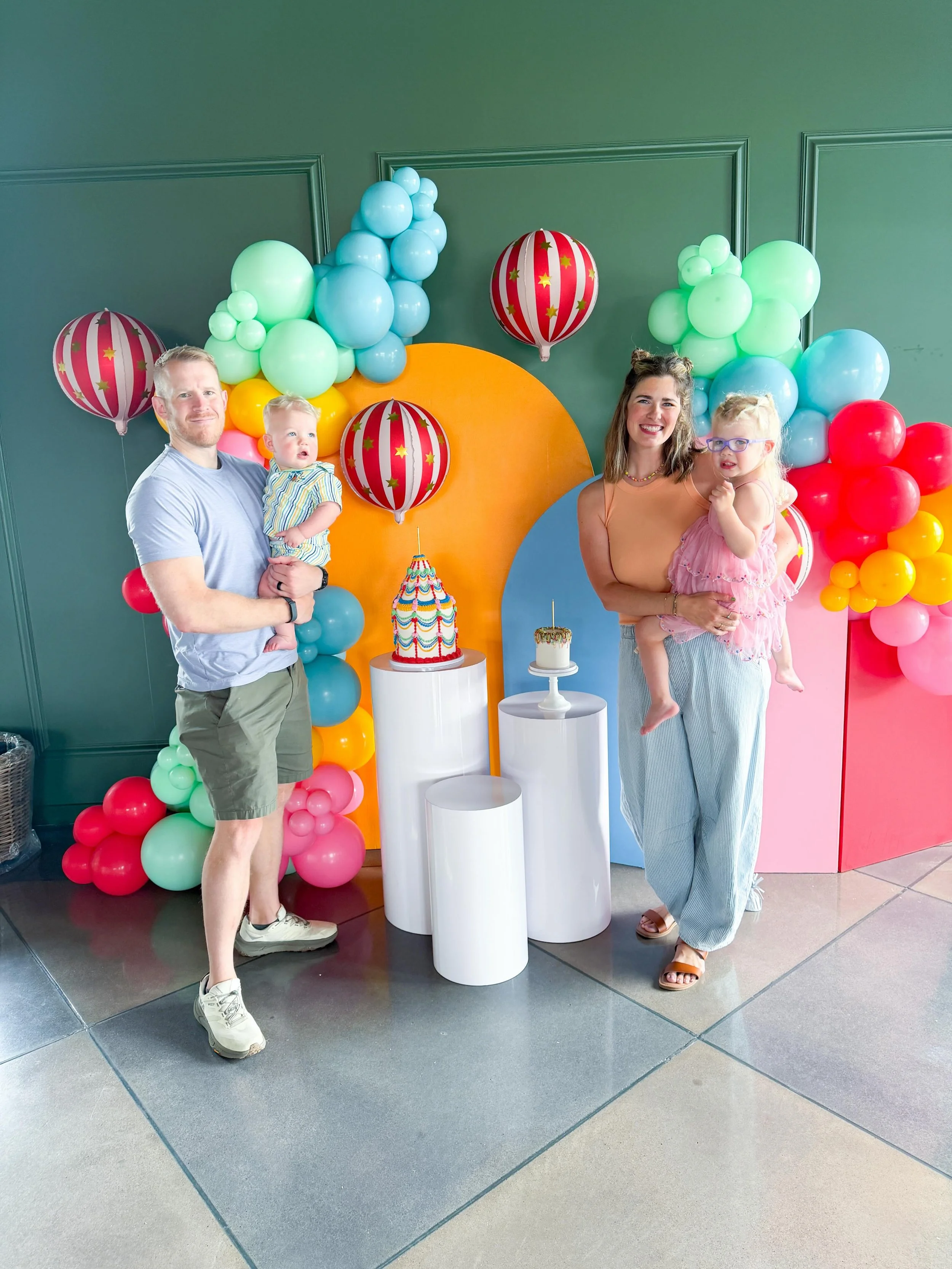 Come ONE, come all to our THREE ring circus!! 

We had the absolute best time celebrating Lily and Teddy&rsquo;s birthdays today! Thanks to all of our family and friends for helping us party! 

Event space @oftheearthflorals 
Backdrop and bounce hous