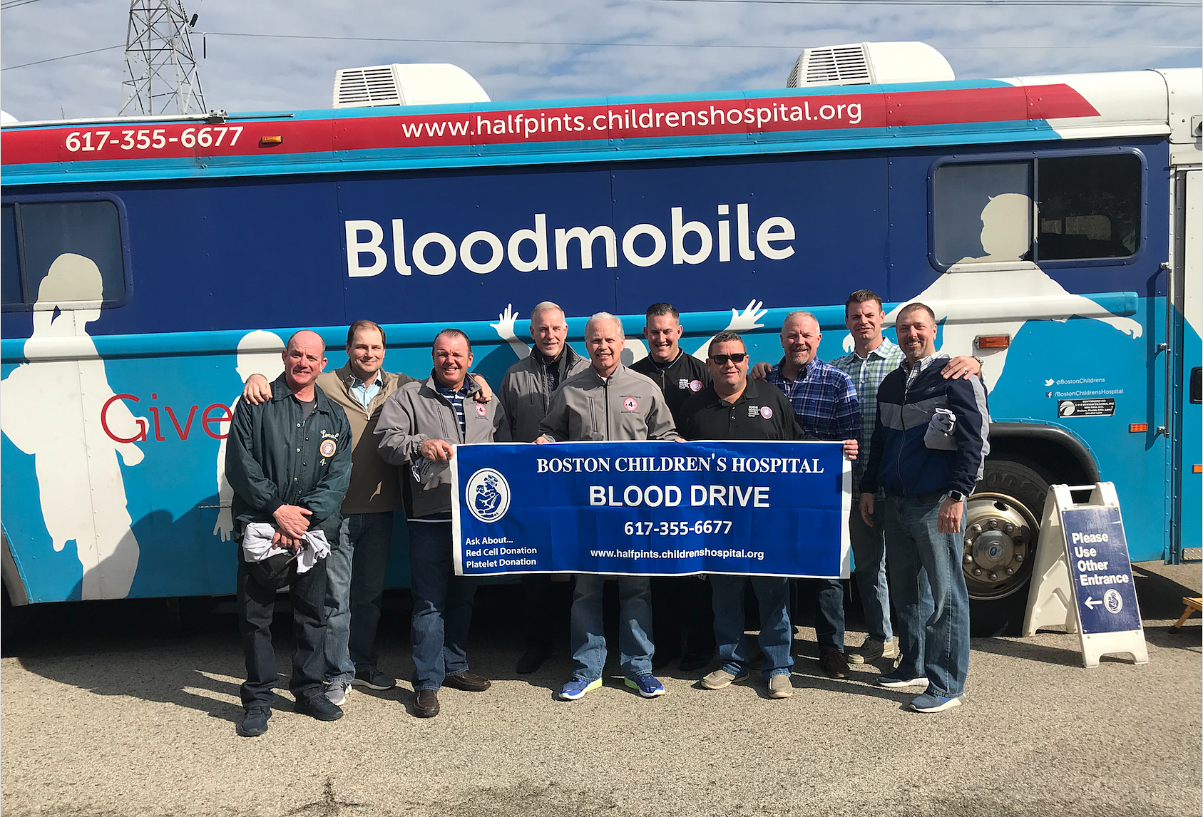 The annual blood drive for Boston Children’s Hospital today at our training center.