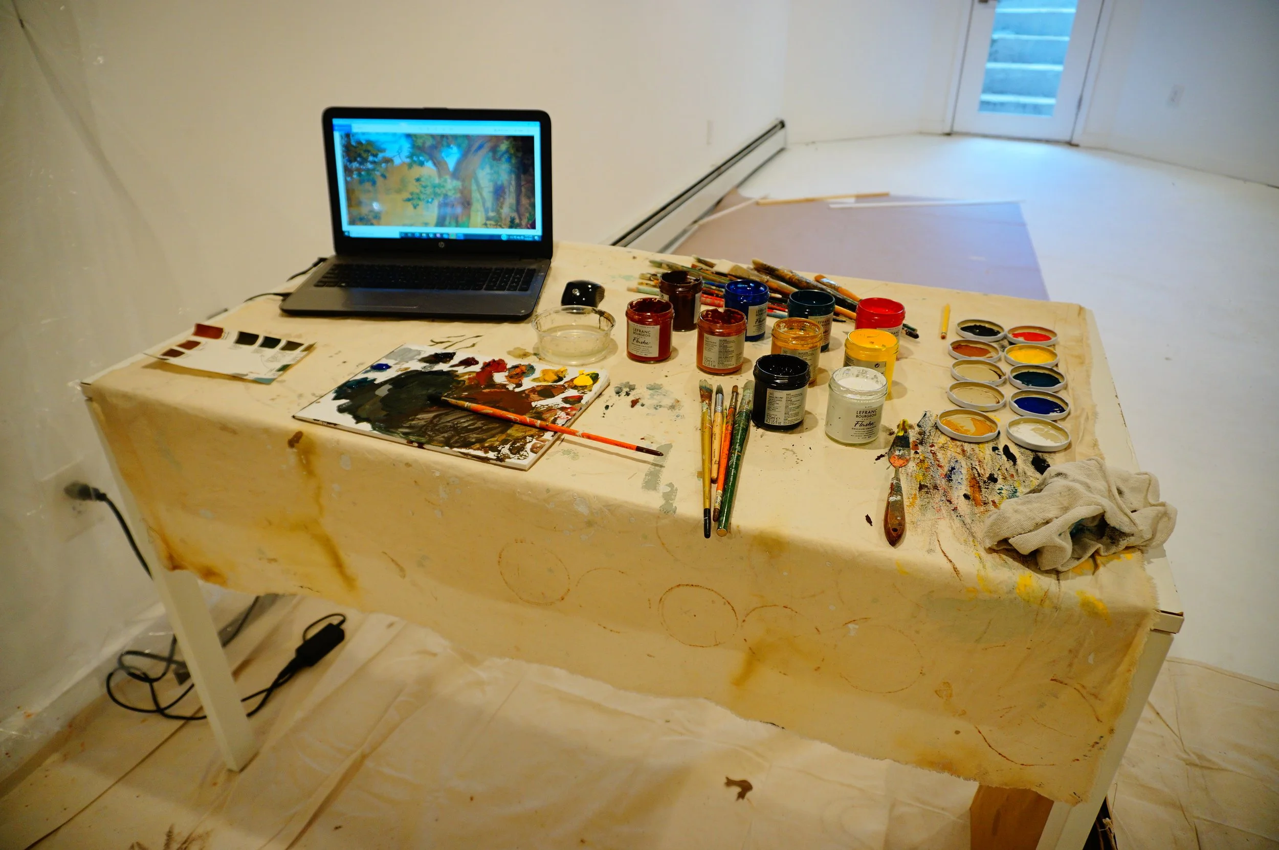 mural restoration, decorative arts, Open Shop Art