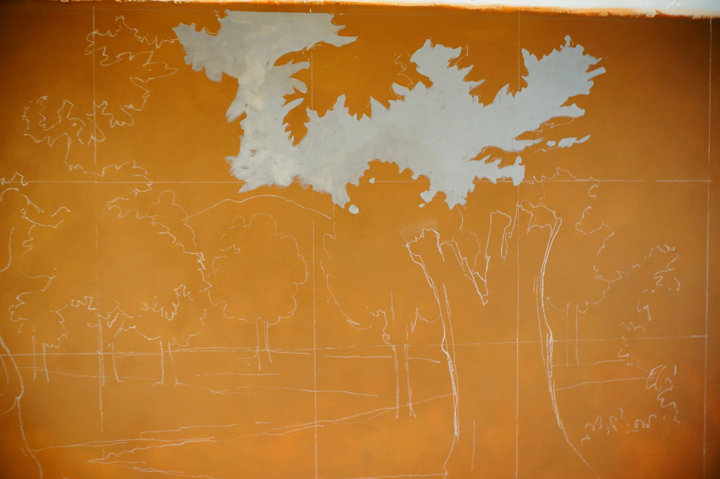 mural restoration, decorative arts, Open Shop Art