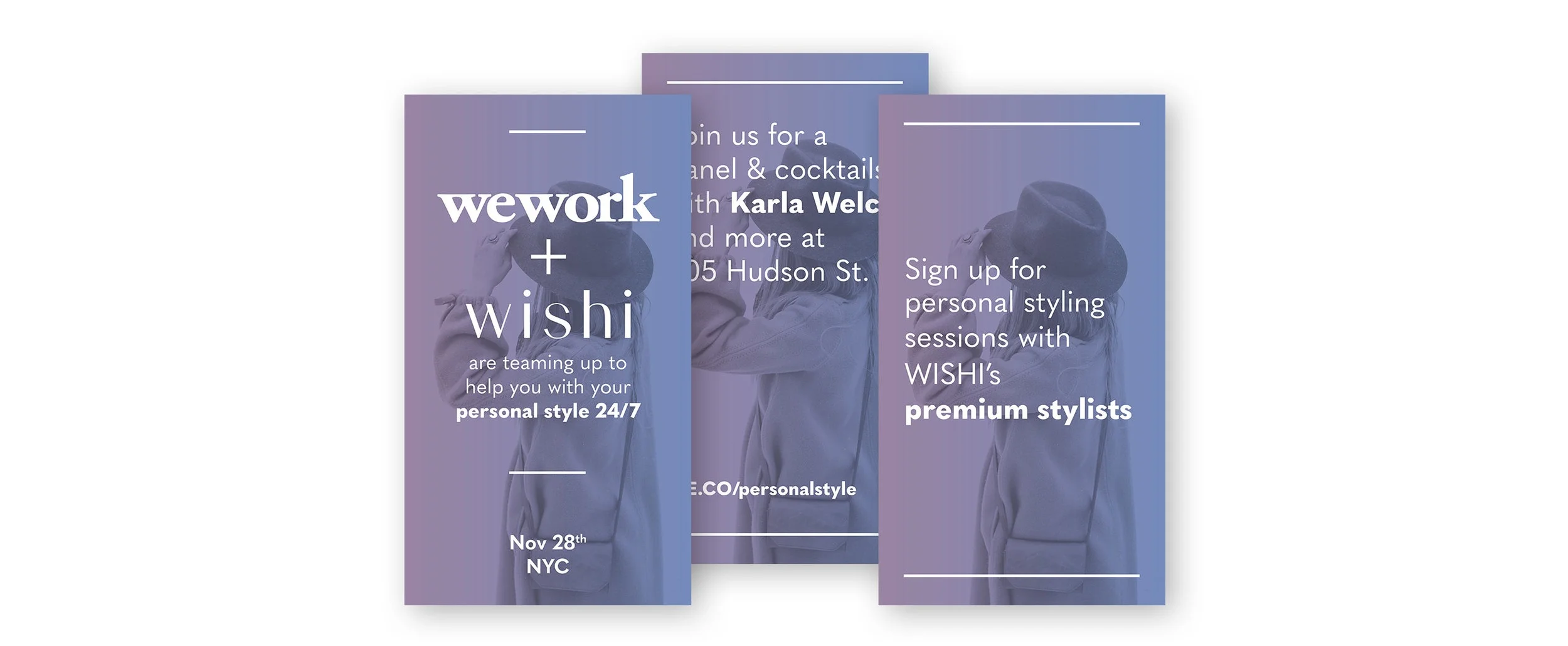Social media graphics used on WeWork’s instagram story.