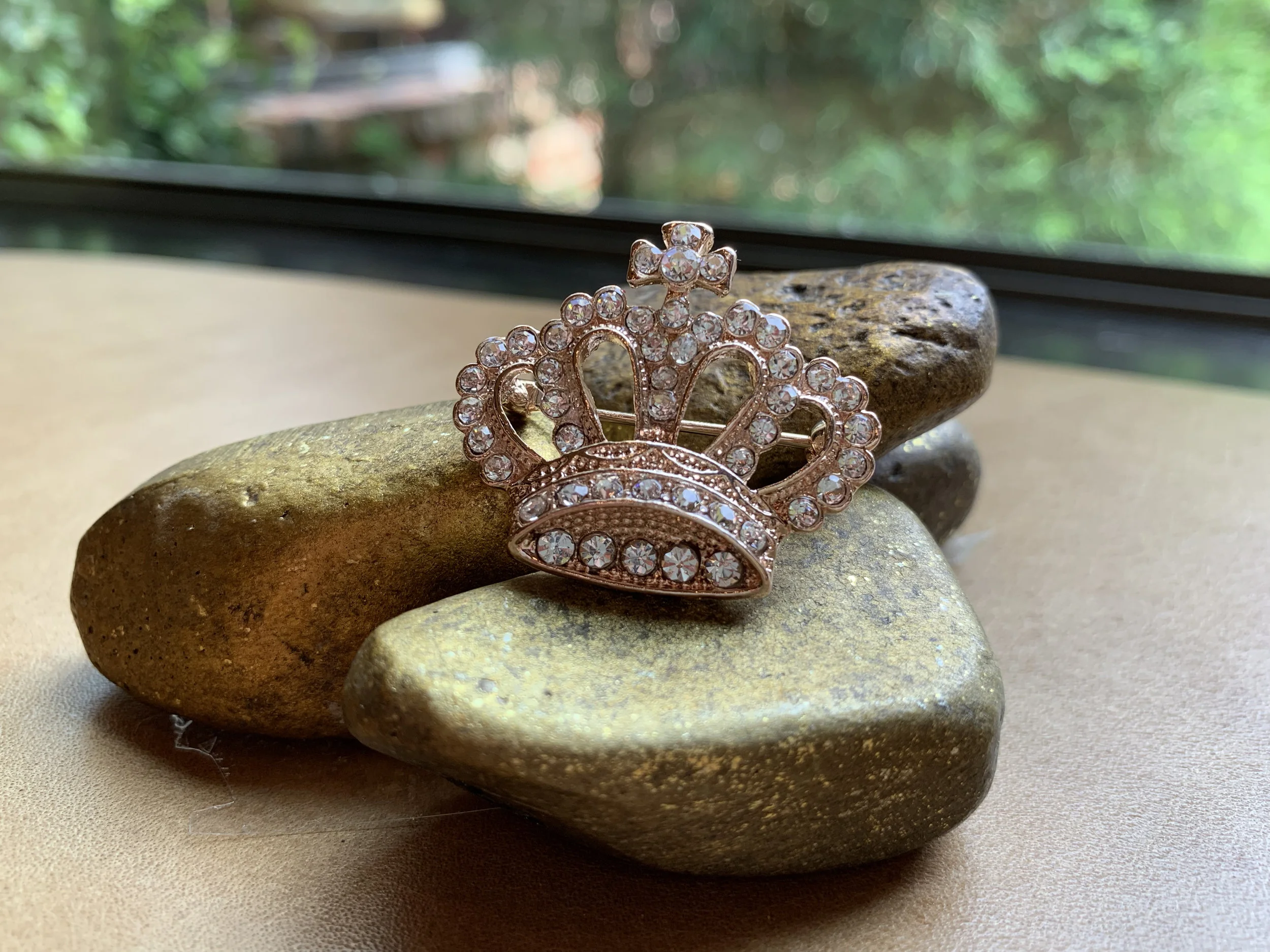 Gold Plated Crown Pendant