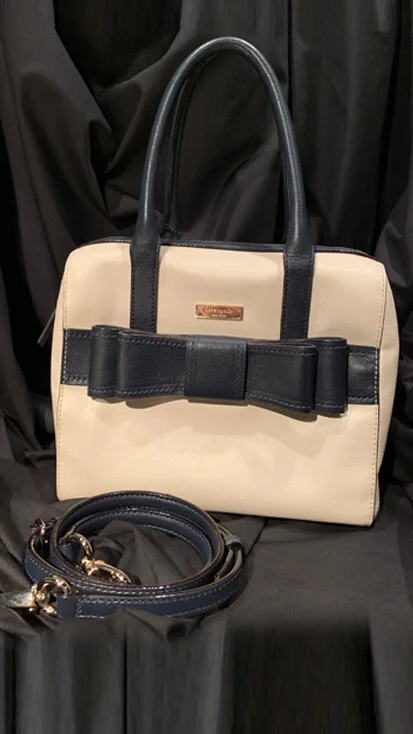 Kate Spade Black &amp; Cream Bow Front Bag 
