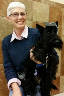 Jackie and Brody graduating from advanced obedience training