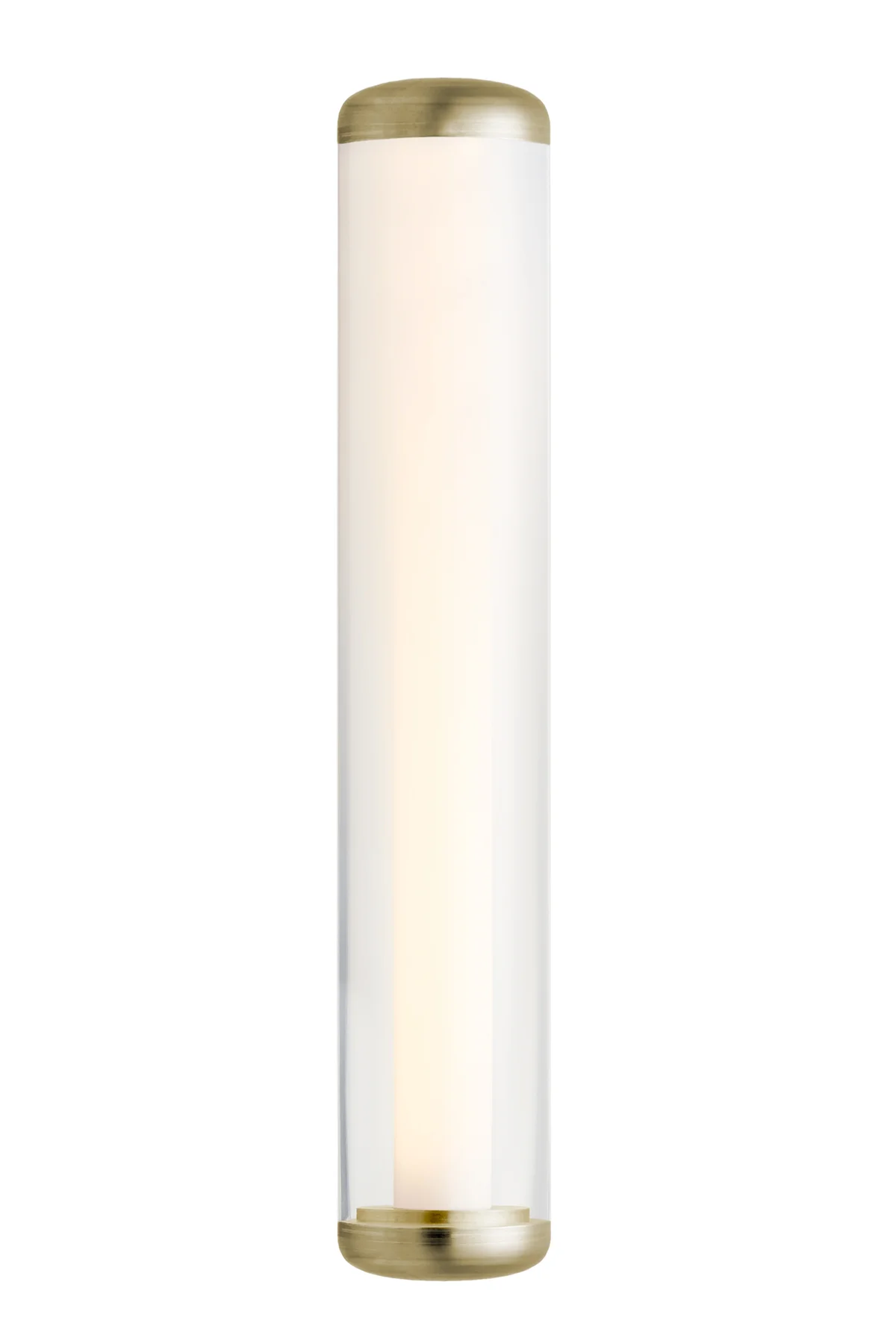 Celeste Small Sconce in Opaline Fade and Brass Metal Finish