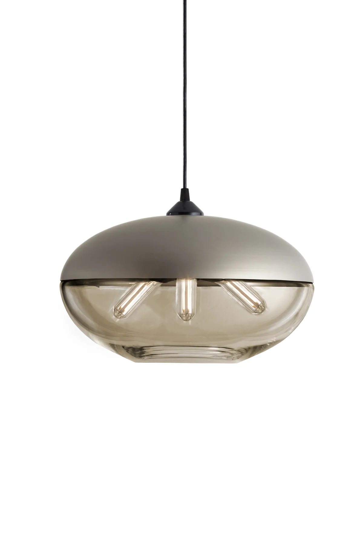 Parallel Orb in Bronze Glass and Champagne Metal Finish