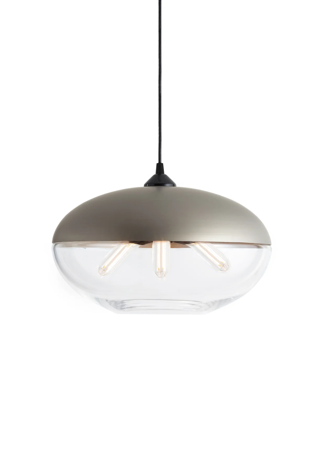 Parallel Orb in Crystal Glass and Champagne Metal Finish