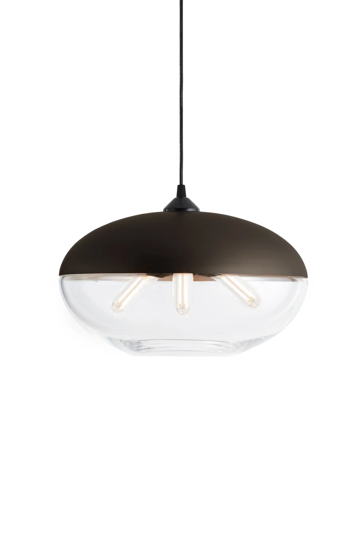 Parallel Orb in Crystal Glass and Dark Bronze Metal Finish