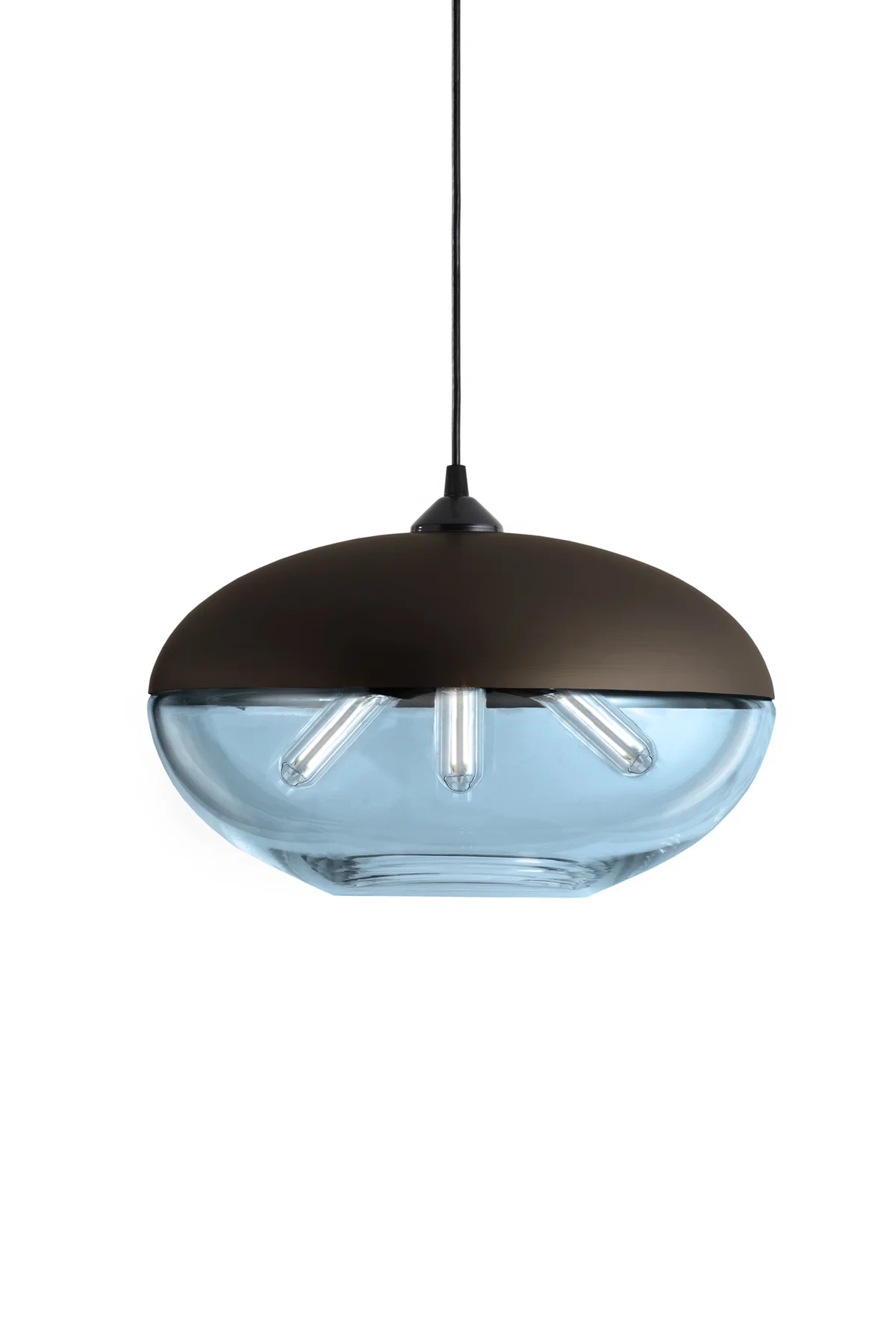 Parallel Orb in Sapphire Glass and Dark Bronze Metal Finish