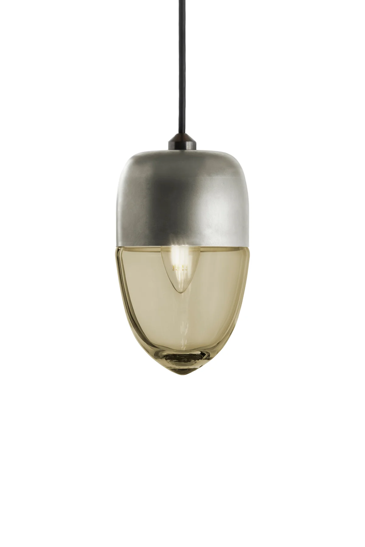 Parallel Vela in Bronze Glass and Champagne Metal Finish