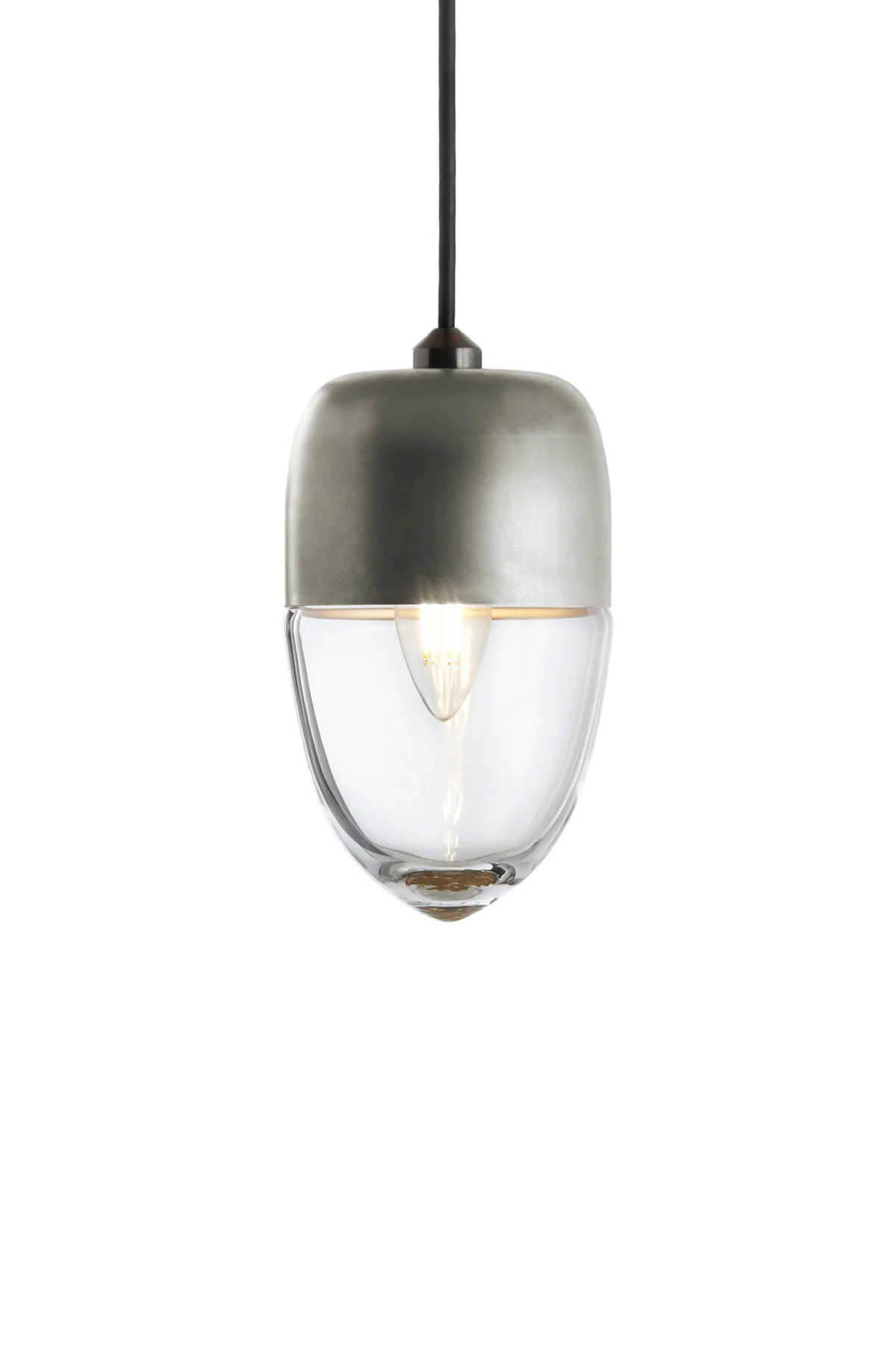 Parallel Vela in Crystal Glass and Champagne Metal Finish