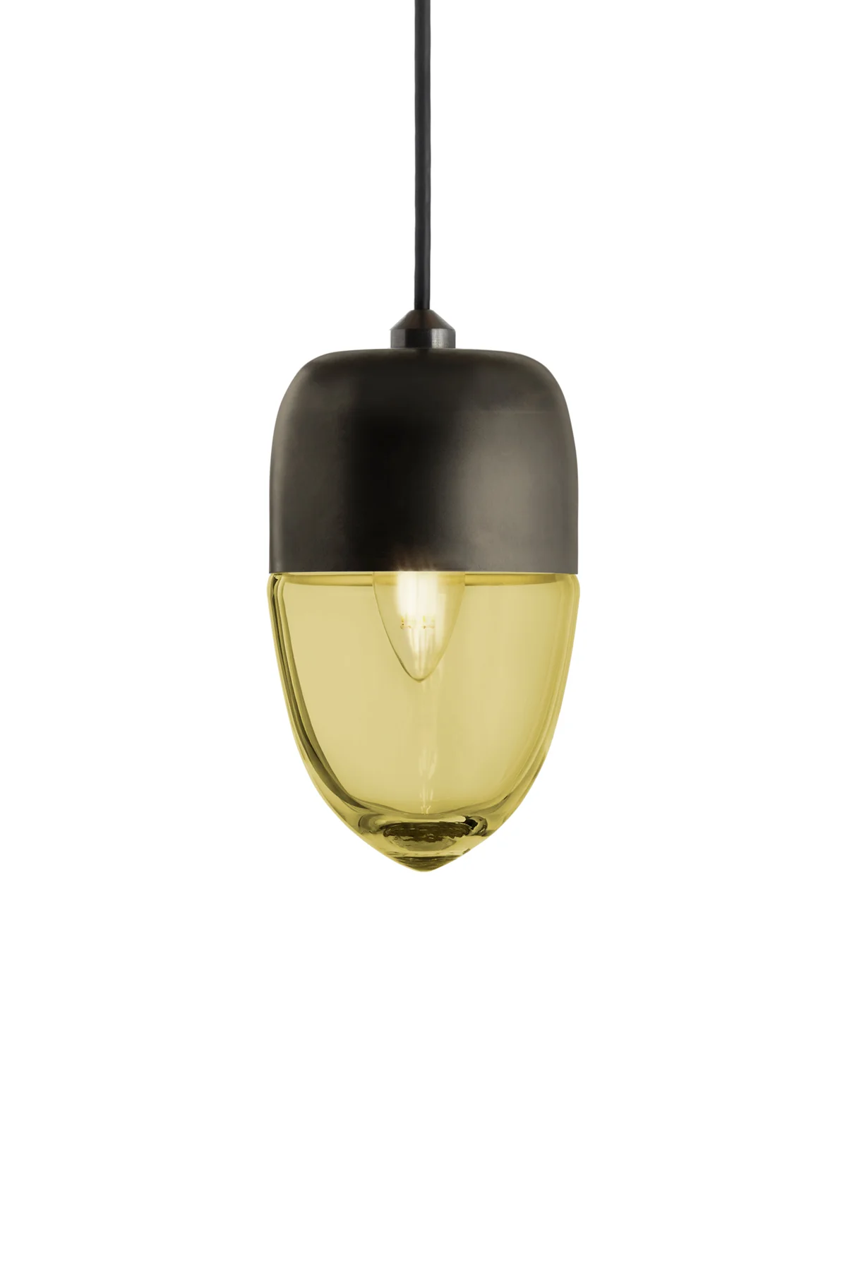 Parallel Vela in Olive Glass and Dark Bronze Metal Finish