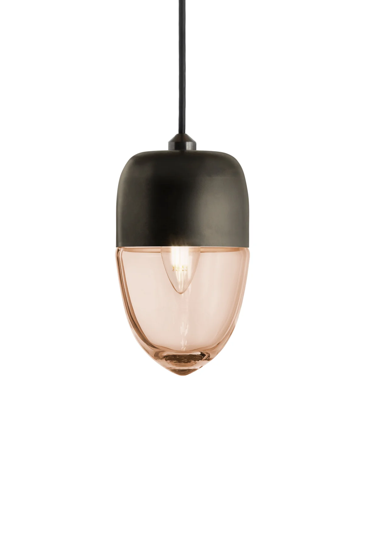 Parallel Vela in Tea Glass and Dark Bronze Metal Finish