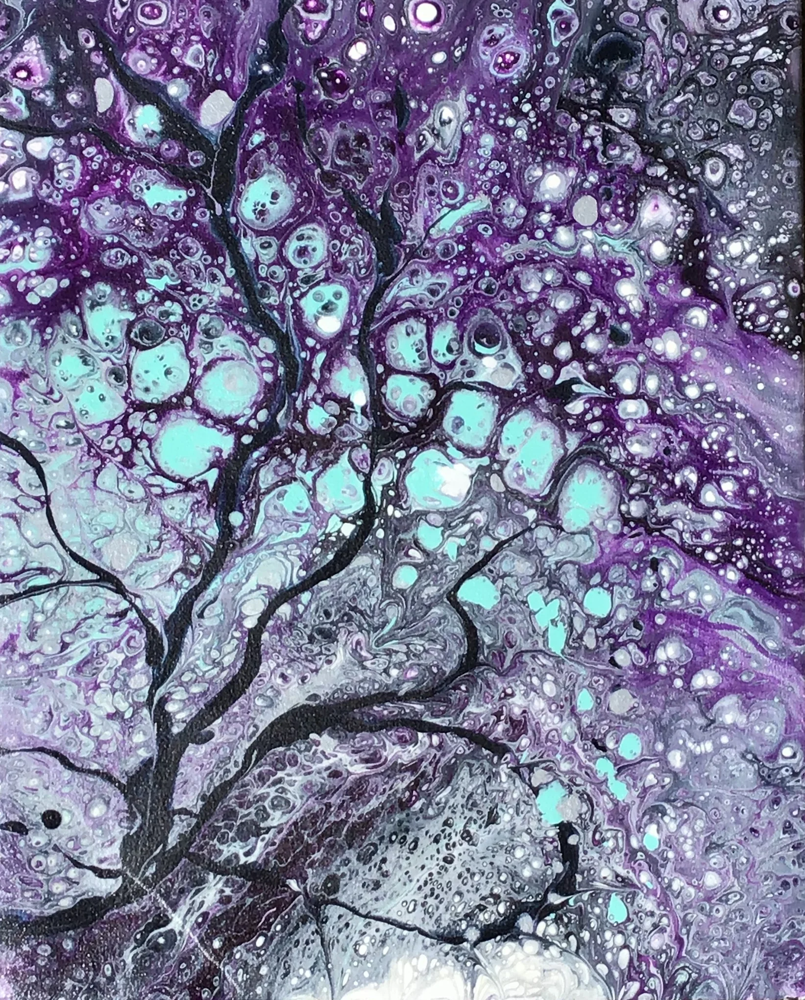 Acrylic on canvas. 20”x16” 50.7cm x40.7cm © Helen Foster 2019