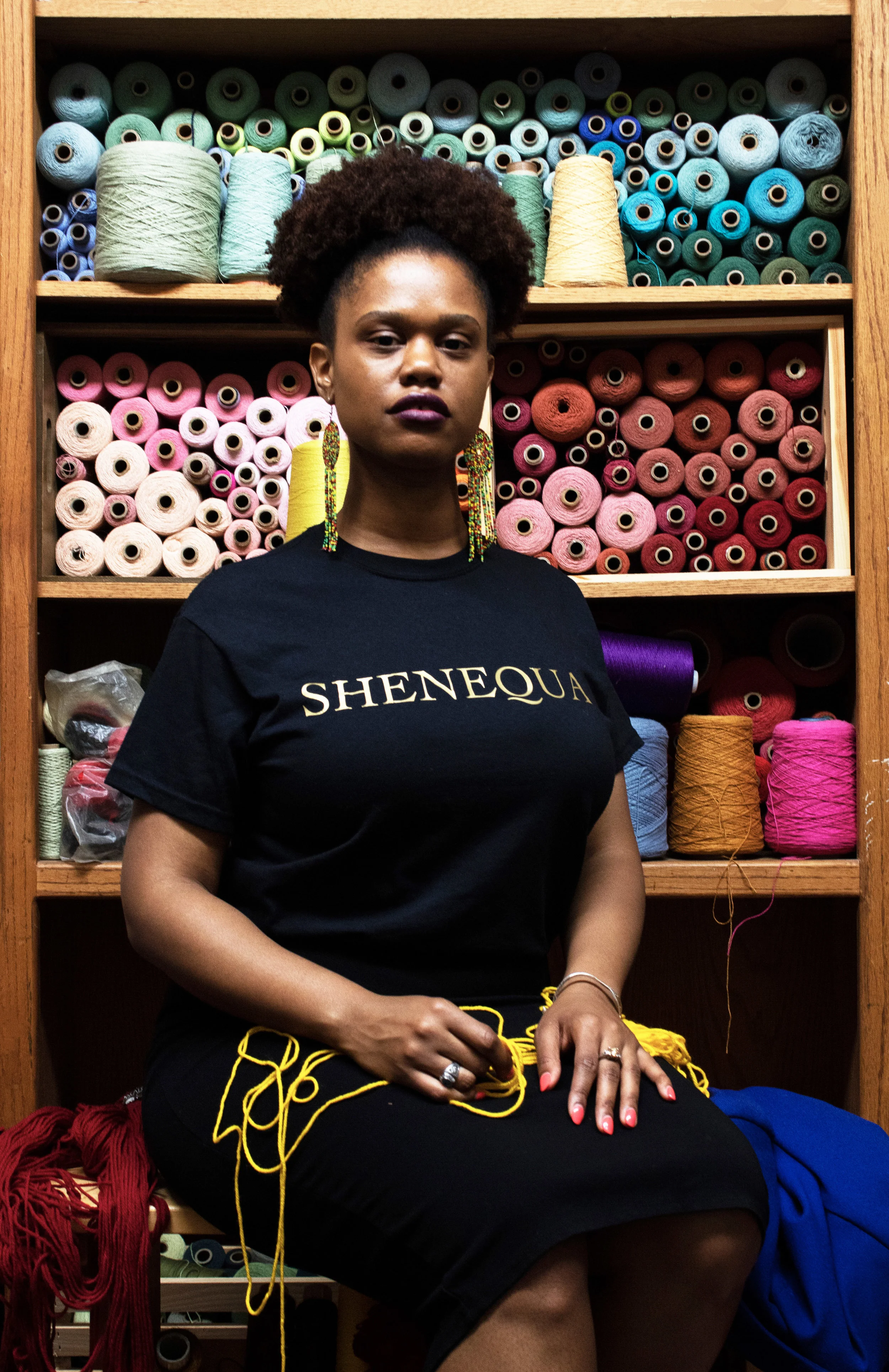 Behind the studio, Chicago Weaving School, 2019. Photographer: Kendra Powers