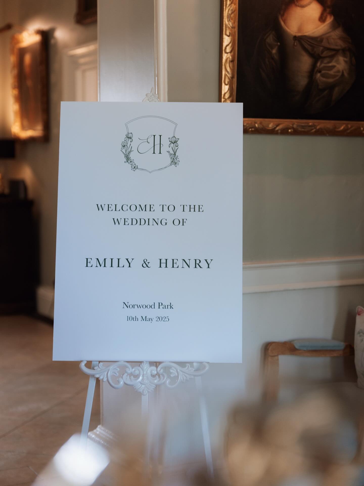 Stationery has a functional purpose during a wedding but it can also be used to create a cohesive look throughout that continues on from the invitations. It was a joy to create E &amp; H&rsquo;s on the day stationery with bespoke monogram and illustr