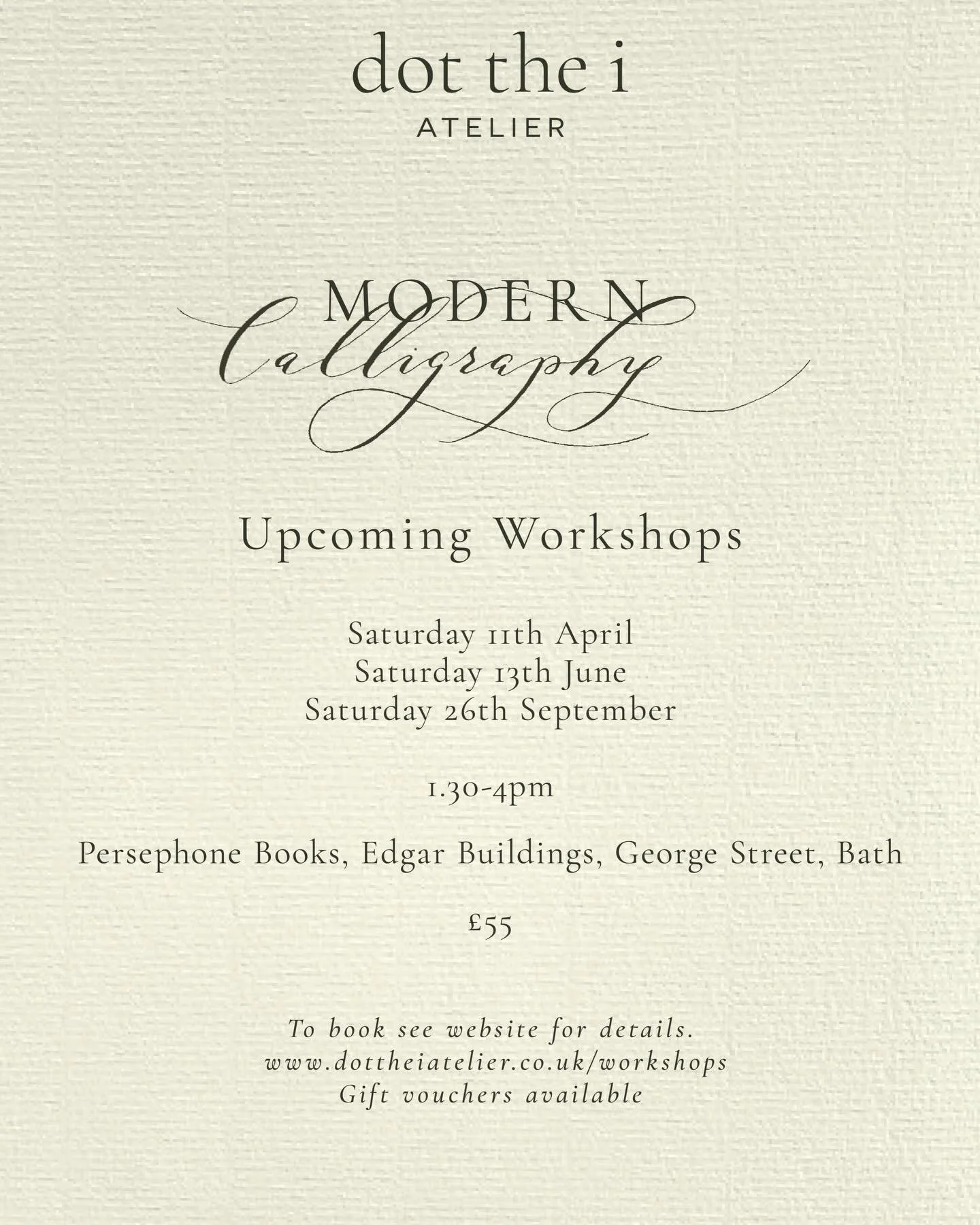 Upcoming calligraphy workshop for beginners. See website for details and to book.
.
.
.
#calligraphyworkshop #whatsonbath #thingstodoinbath