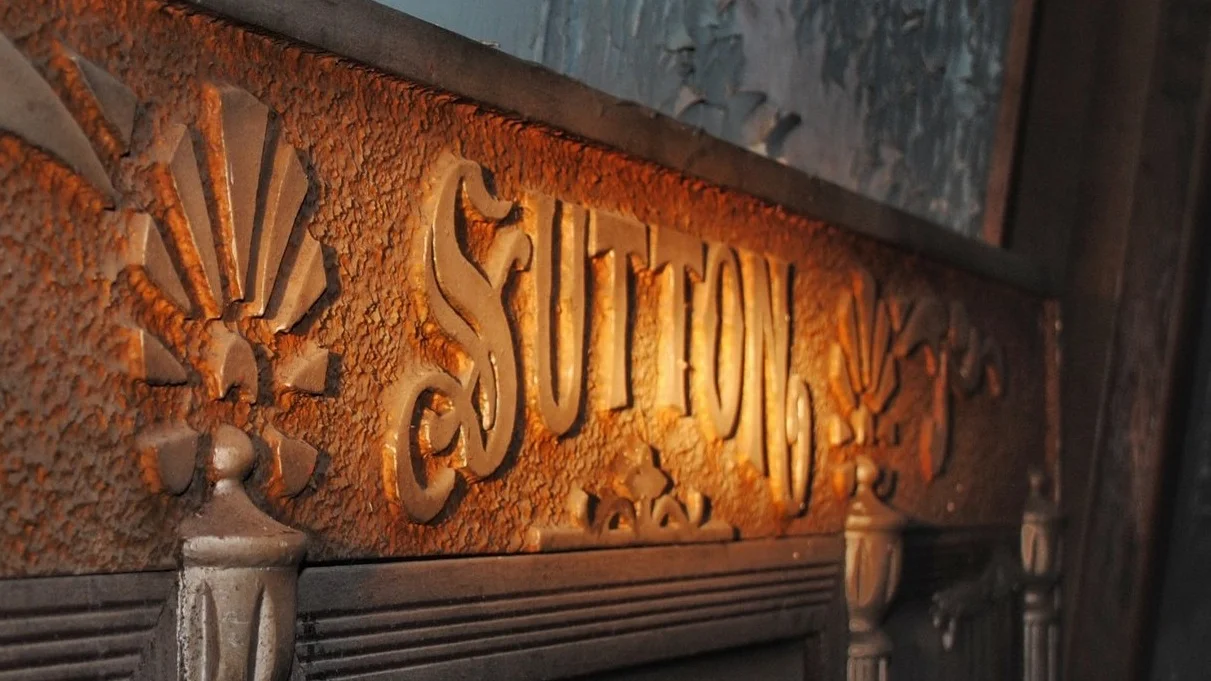 A artifact from the Sutton Theater.