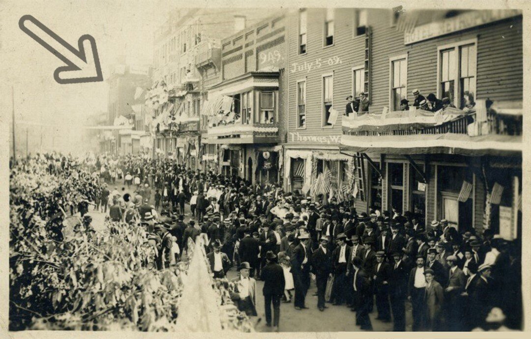 Independence Day has always been a big deal in Thomas! In this July 1909 photo, Cottrill&rsquo;s Opera House looms in the parade&rsquo;s smoky background.

(Photo courtesy of the West Virginia &amp; Regional History Center)