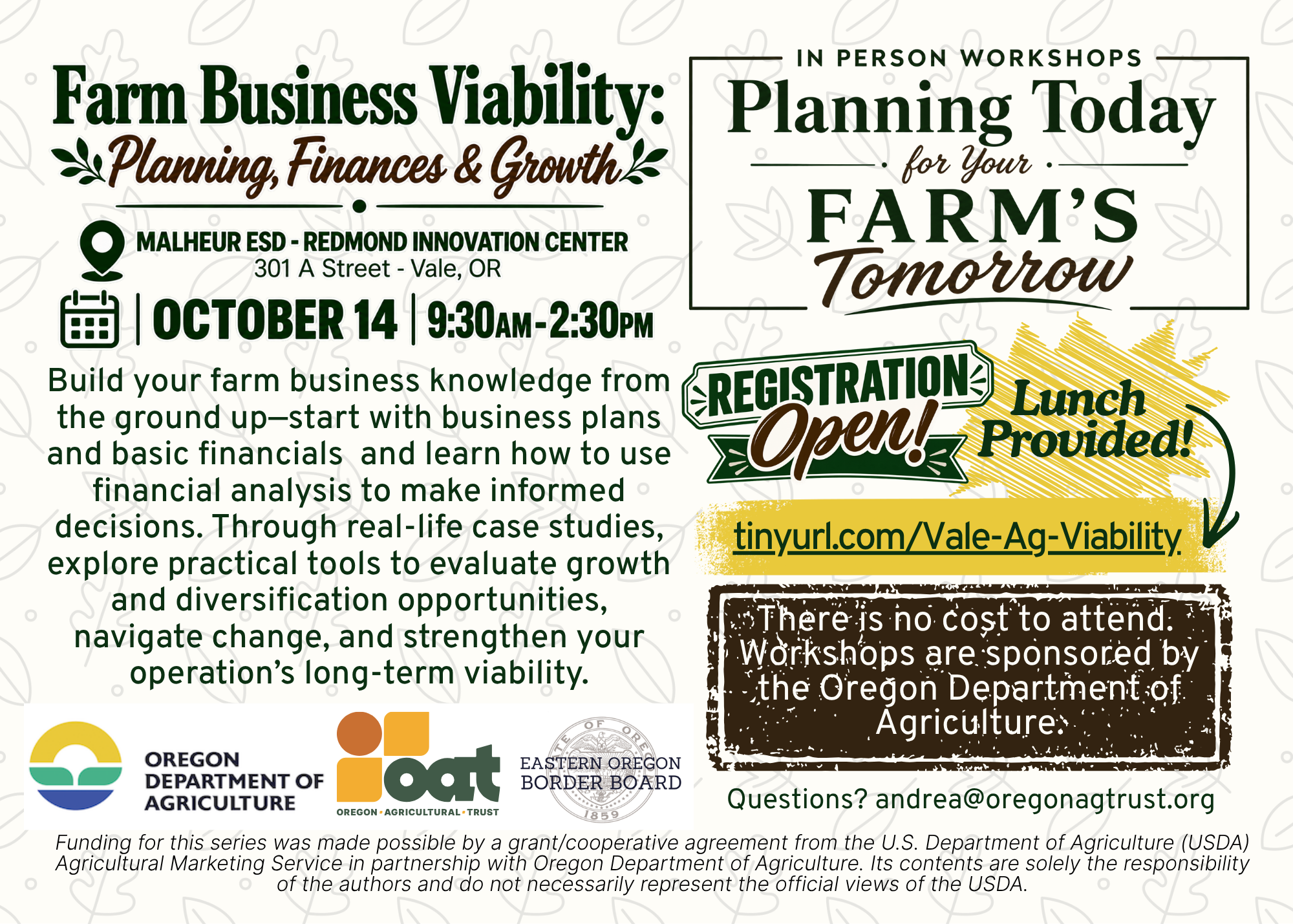 Farm Business Viability: Planning, Finances and Growth