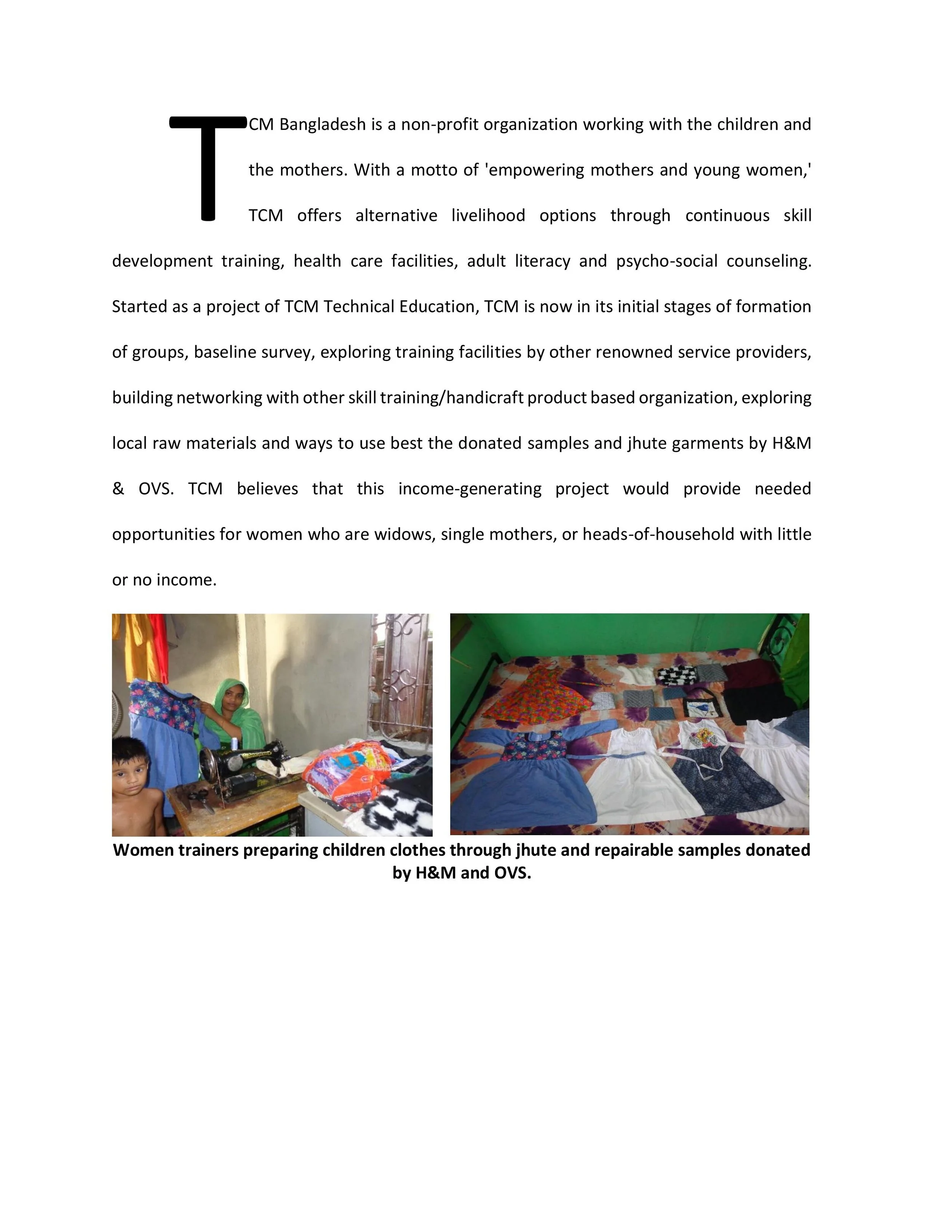 Technical Education Project — TCM FOUNDATION