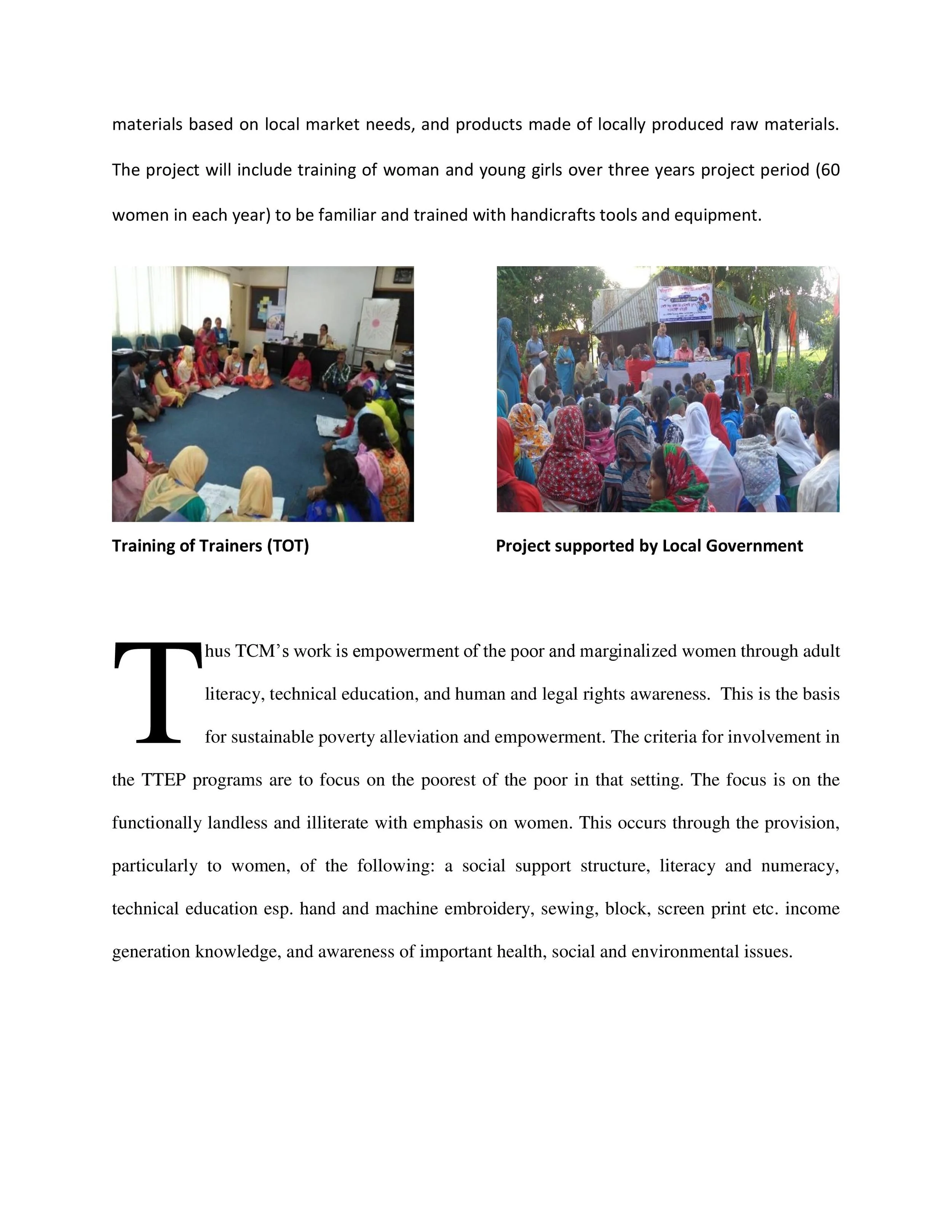 Technical Education Project — TCM FOUNDATION