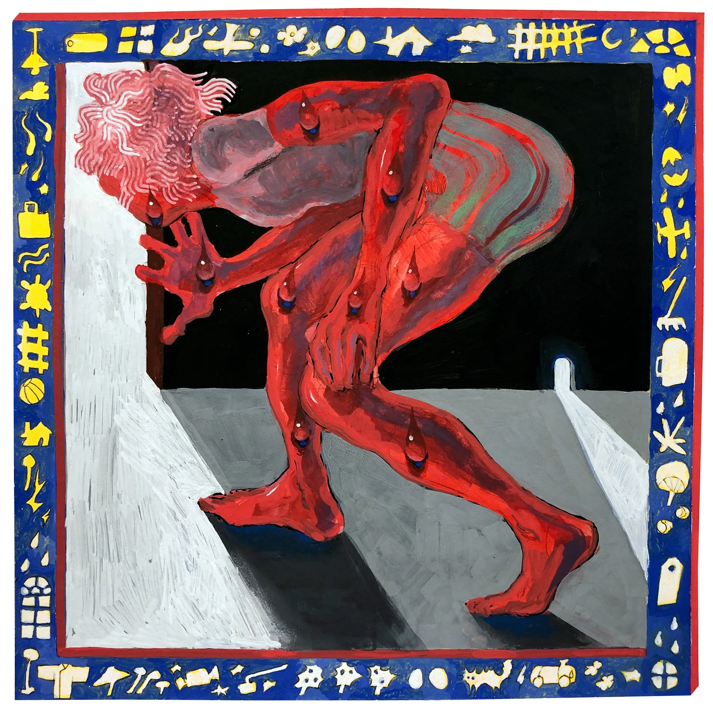  Gouache on Paper  8” x 8” 