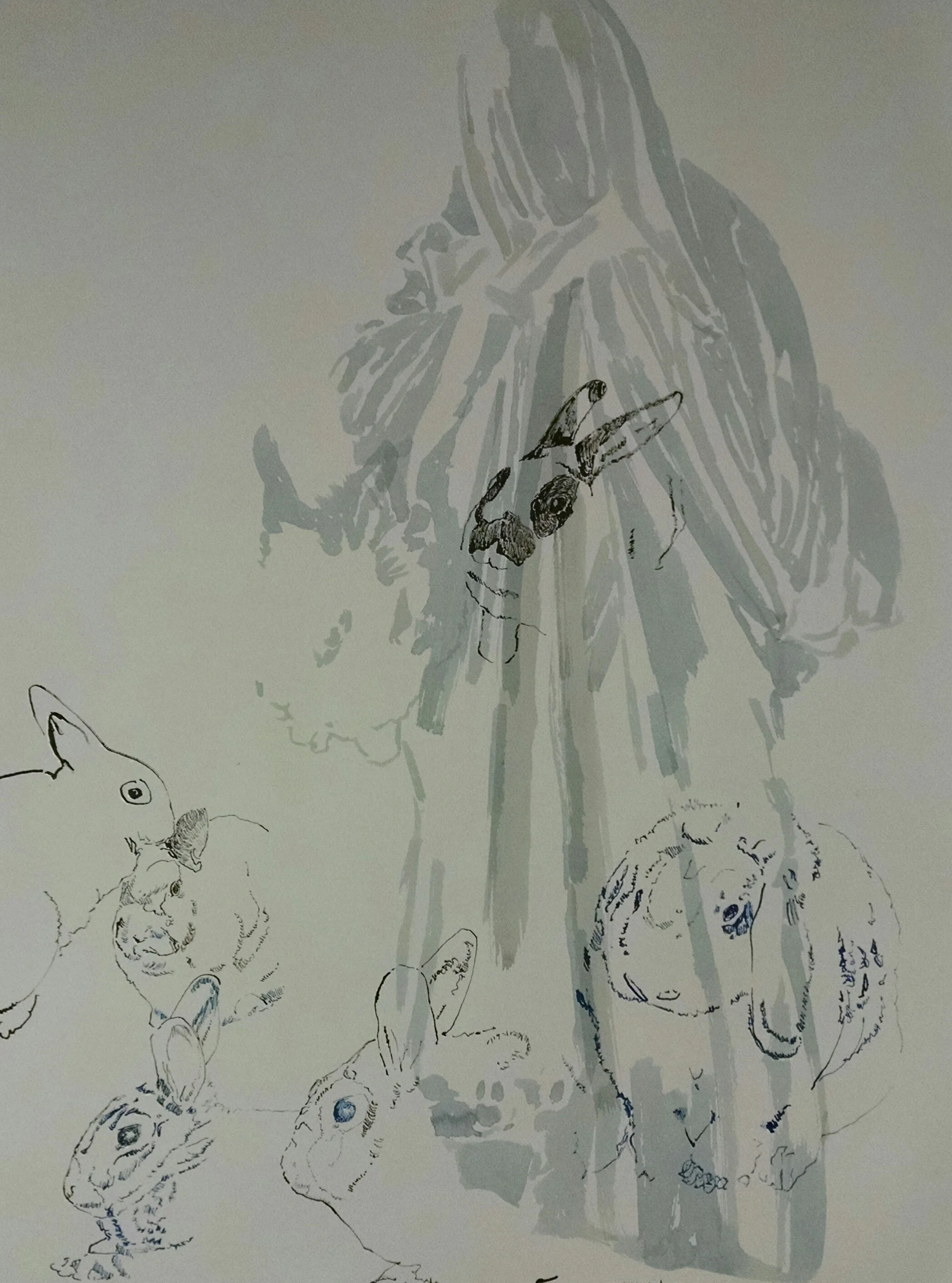 Sumi Ink on Rives BFK