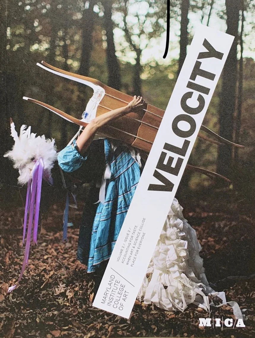 Maryland Institute, College of Art, Velocity Magazine, Volume 2, Issue 2 Cover