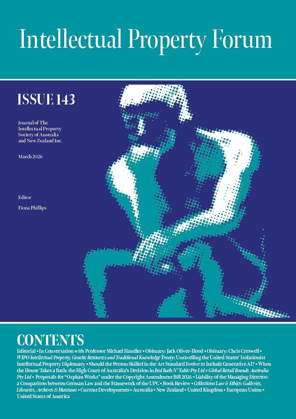 WIPO Intellectual Property, Genetic Resources and Traditional Knowledge Treaty:  Unravelling the United States’ Isolationist Intellectual Property Diplomacy 