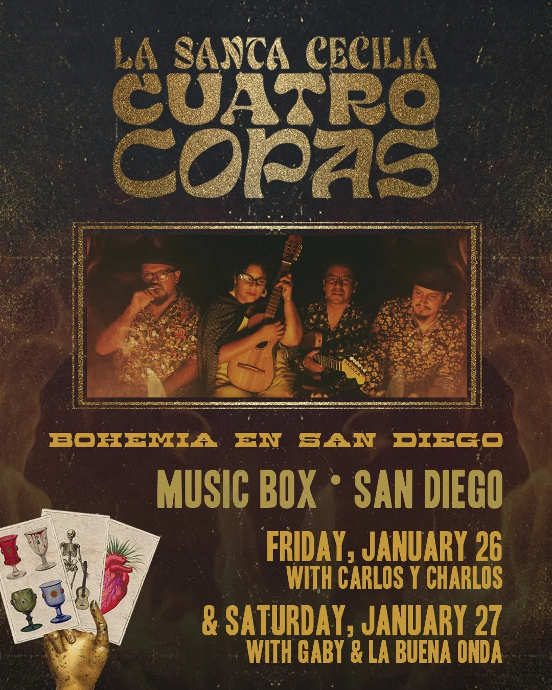 ¡Estoy emocionada! I'm so excited to share I'll be opening for La Santa Cecilia!