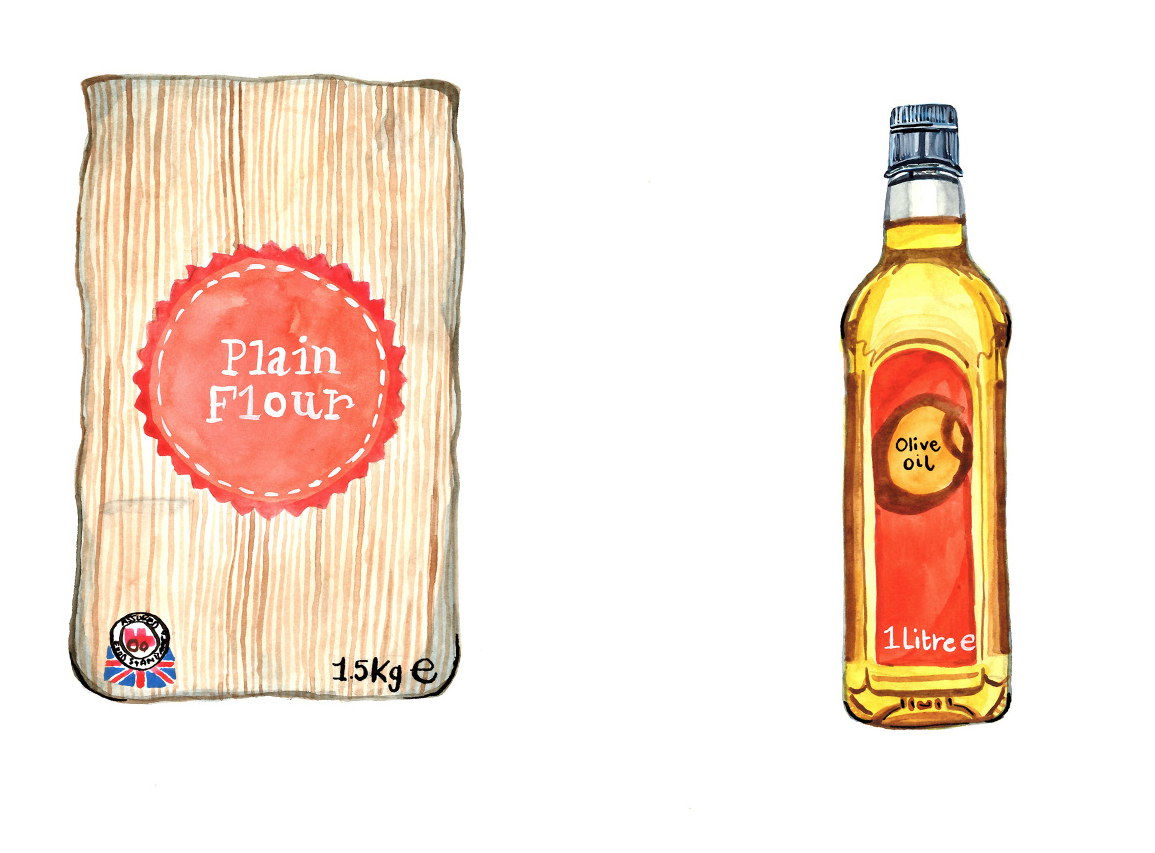 Flour Olive Oil Illustration.png