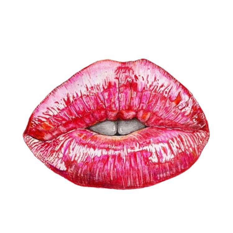 Coloured pencil lip drawing .jpg