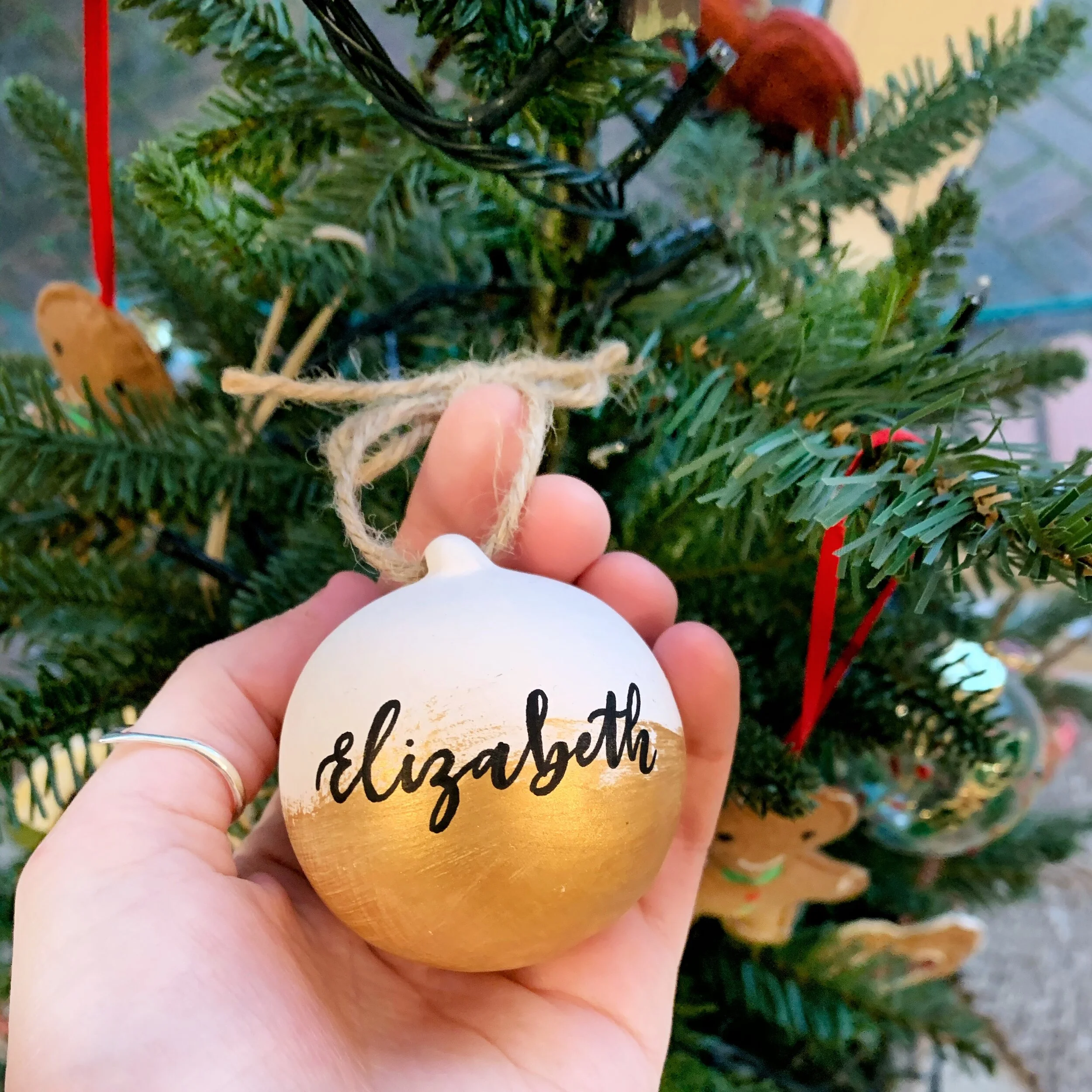 'Elizabeth' Gold Dipped Bauble