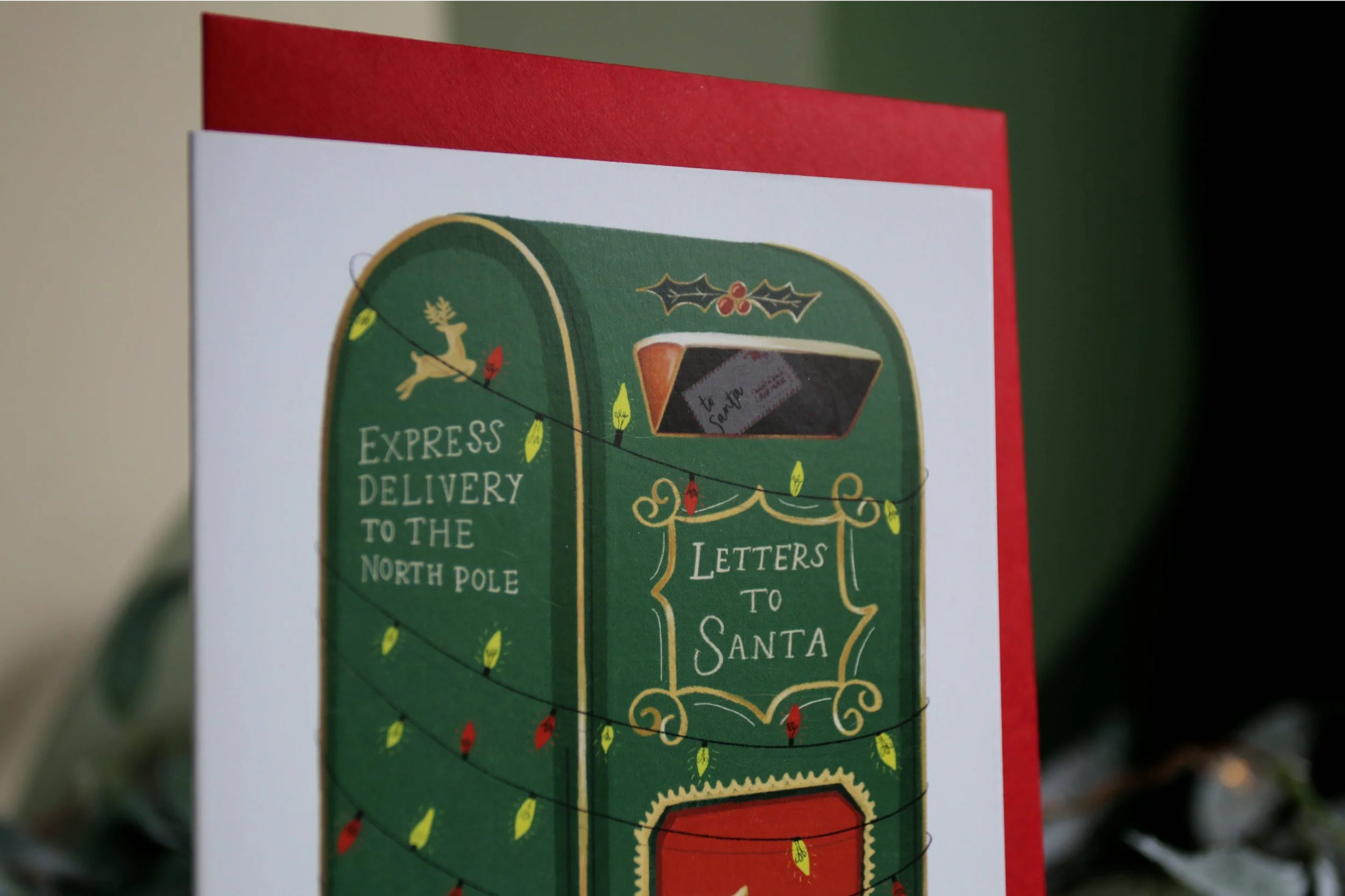 Letters To Santa Illustrated Christmas Card