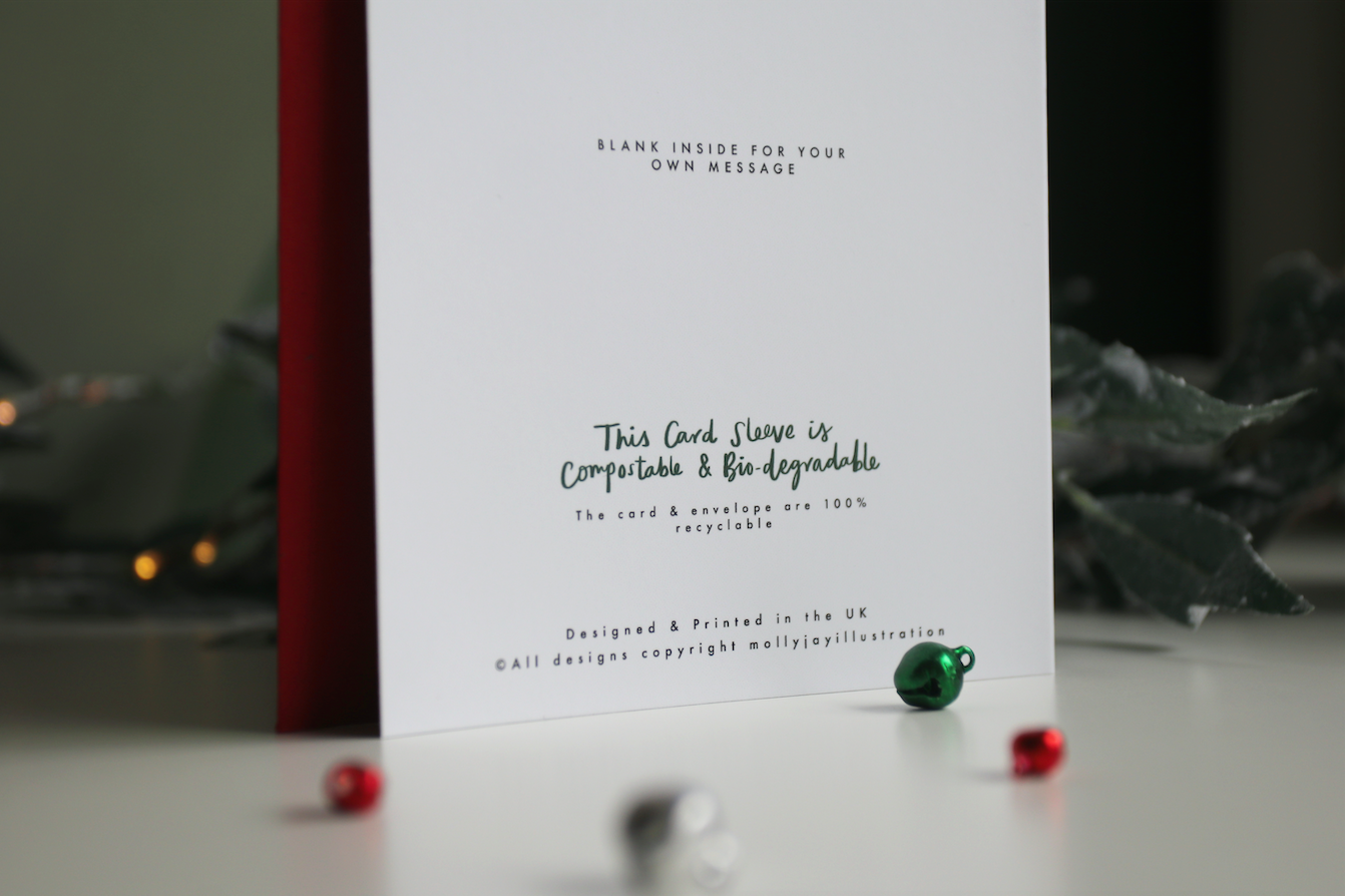 Naughty/Cheeky Christmas Card For Her Molly Jay Illustration