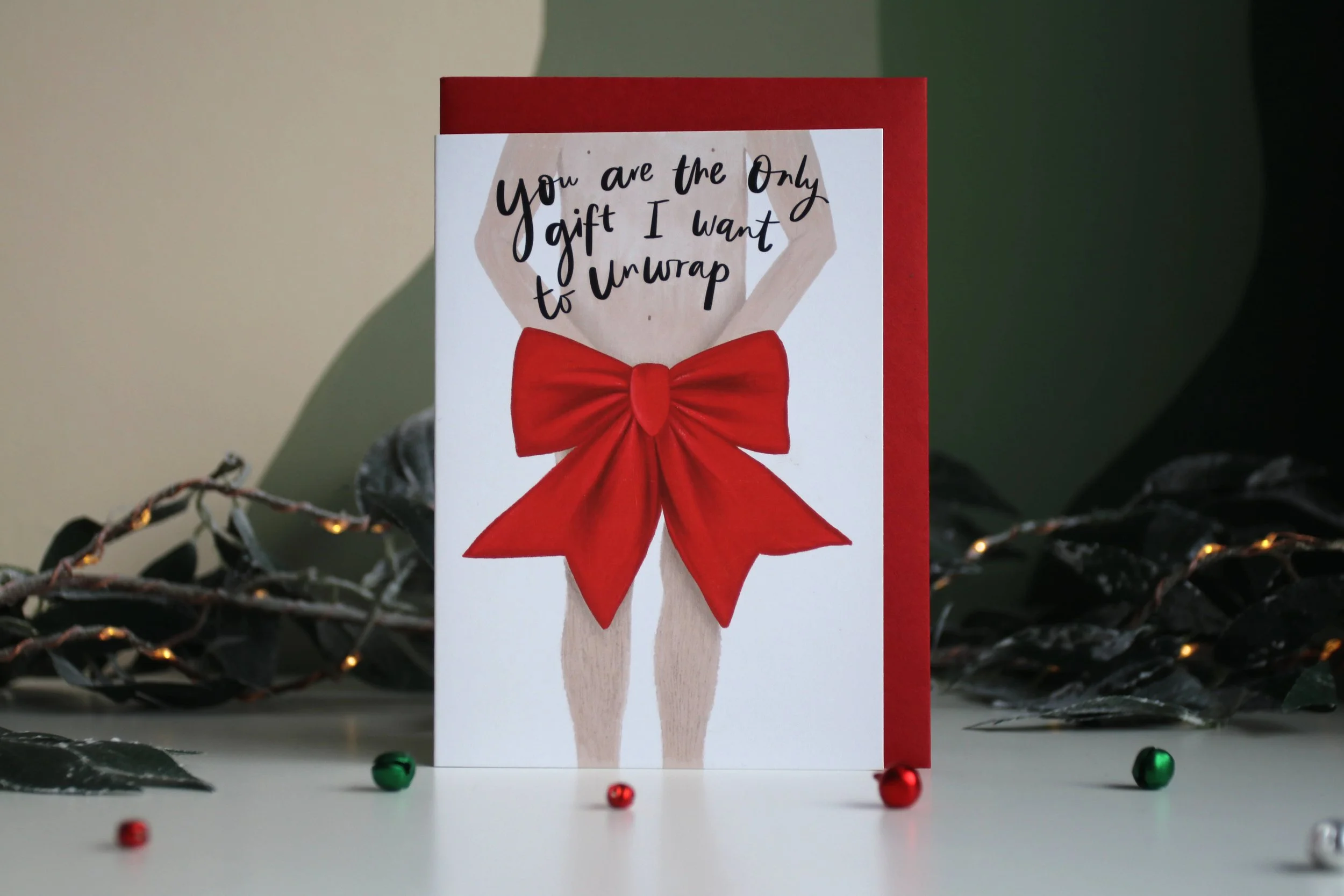 Naughty/Cheeky Christmas Card For Husband