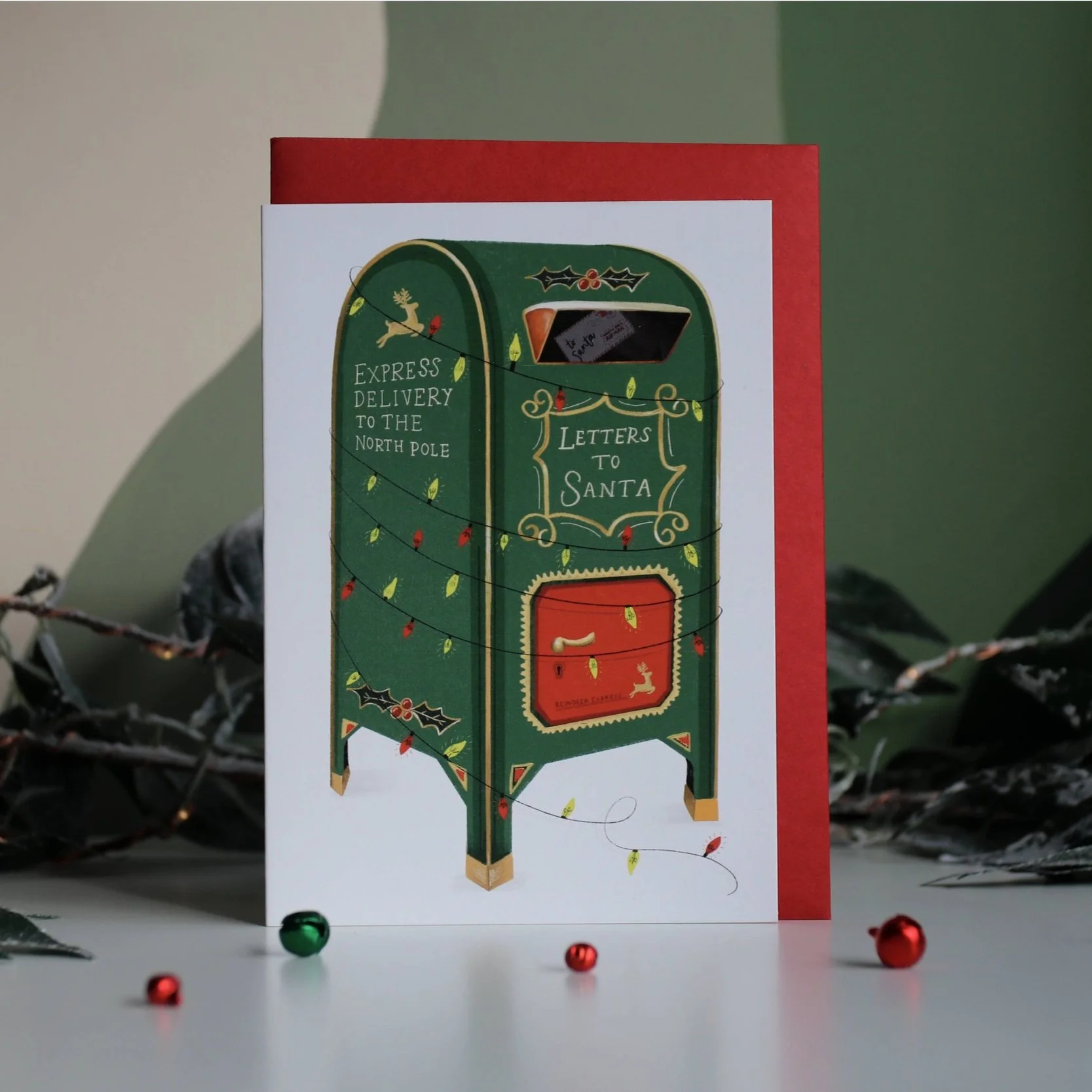 Letters To Santa Illustrated Christmas Card