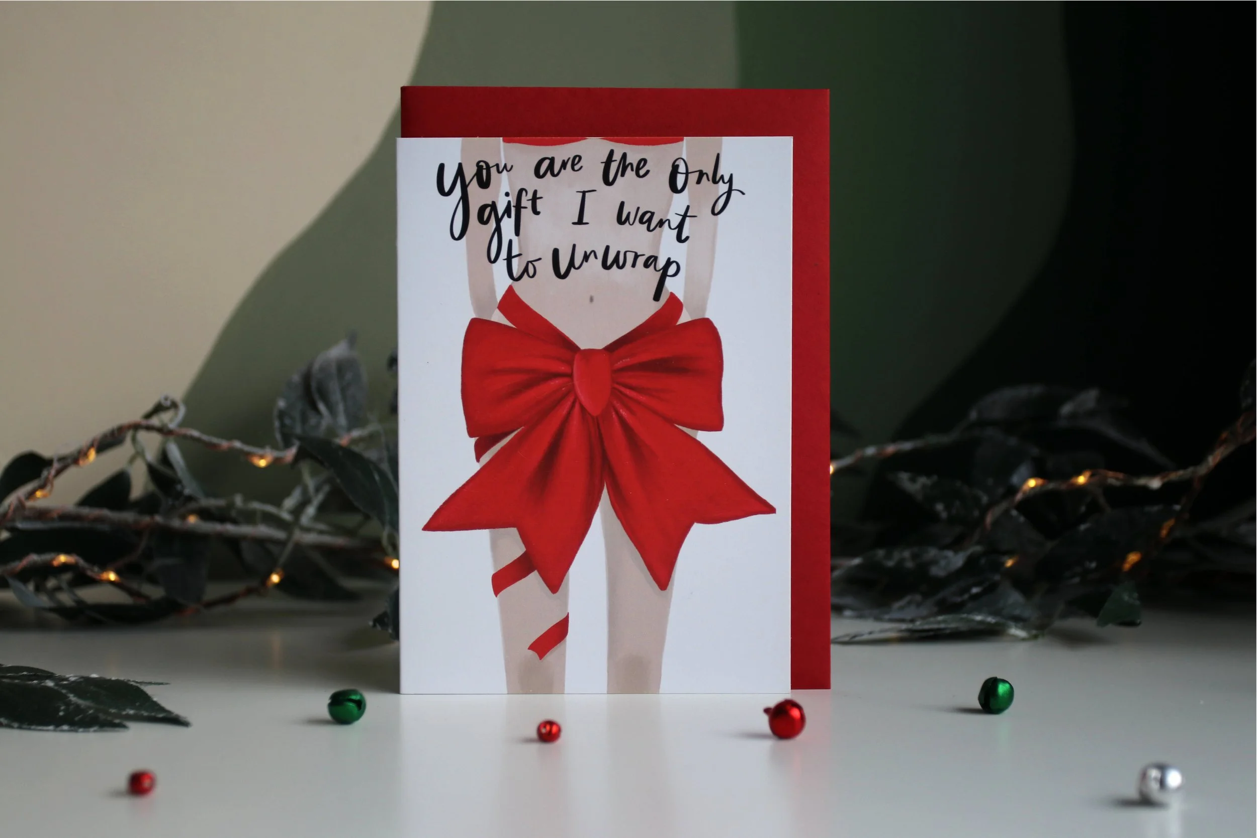 Naughty/Cheeky Christmas Card For Your Wife