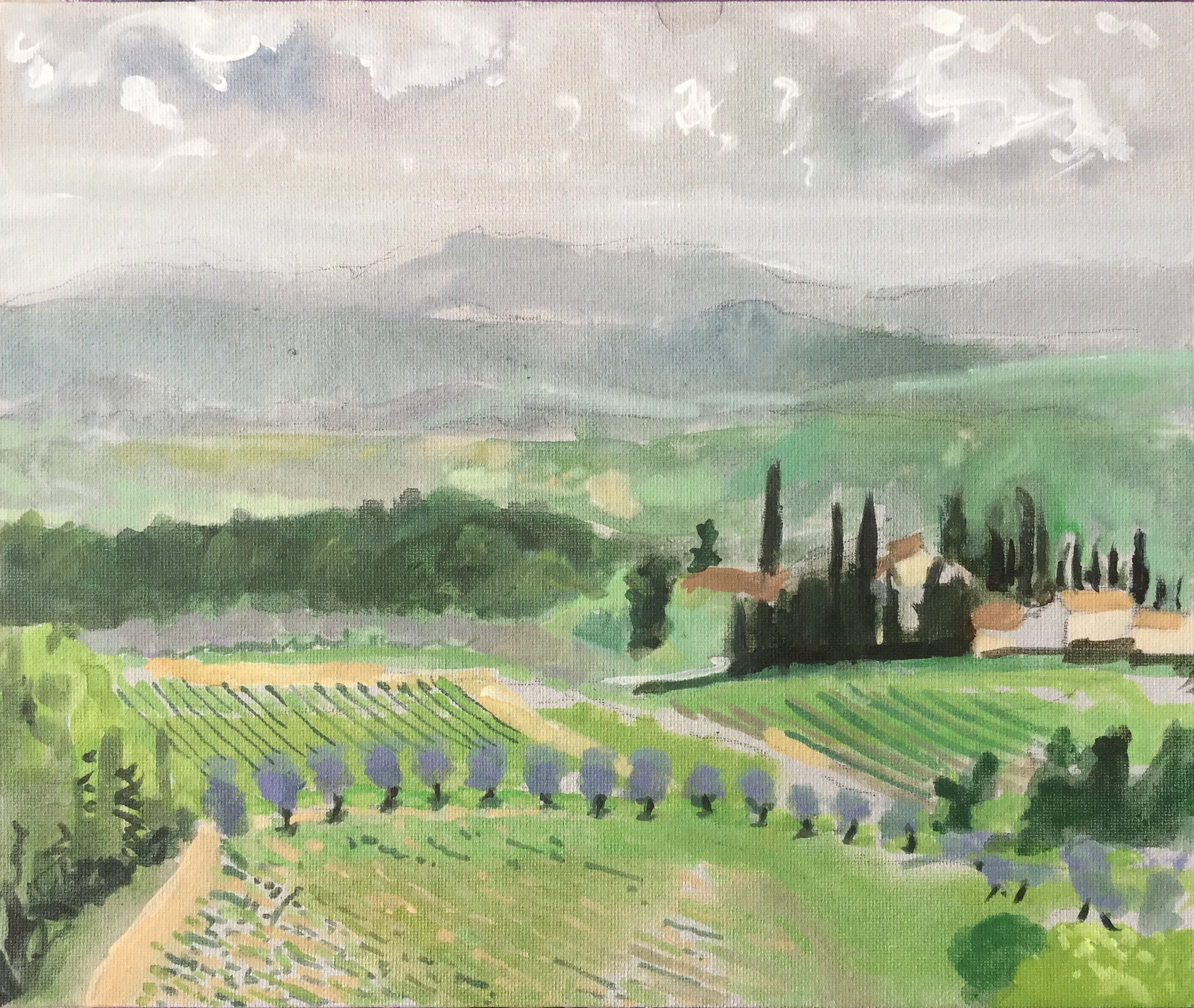 Tuscan Fields by Mark Fielding
