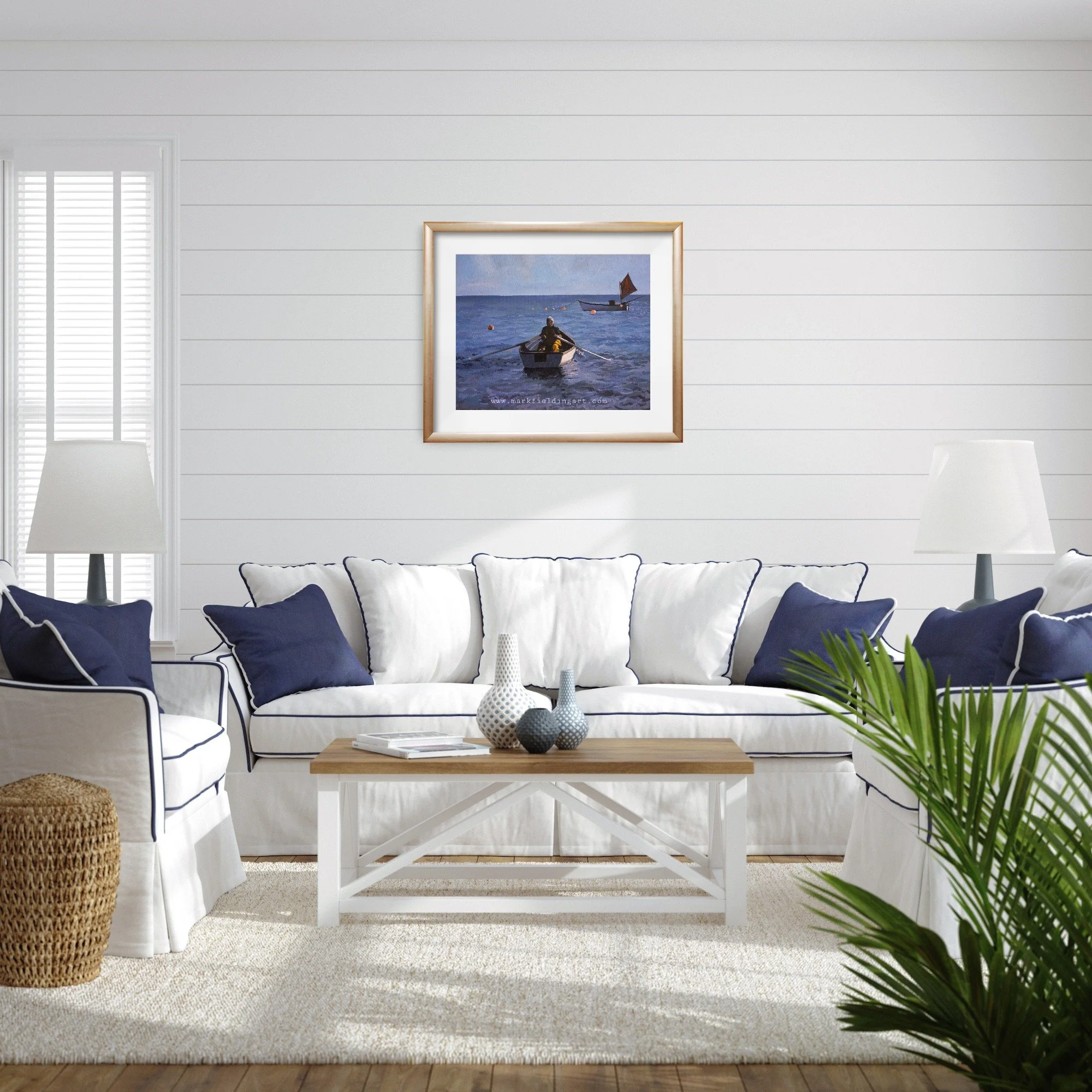 Sea view framed print in matching interior.jpg