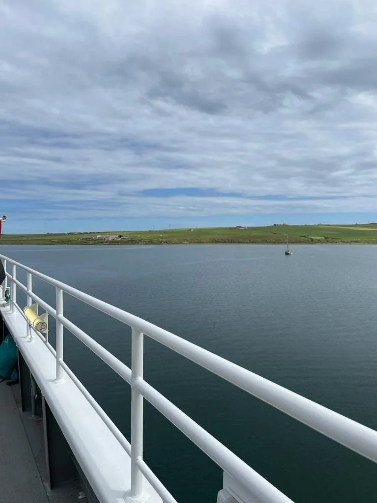 View from Pentland Ferries. Photo taken by support crew.