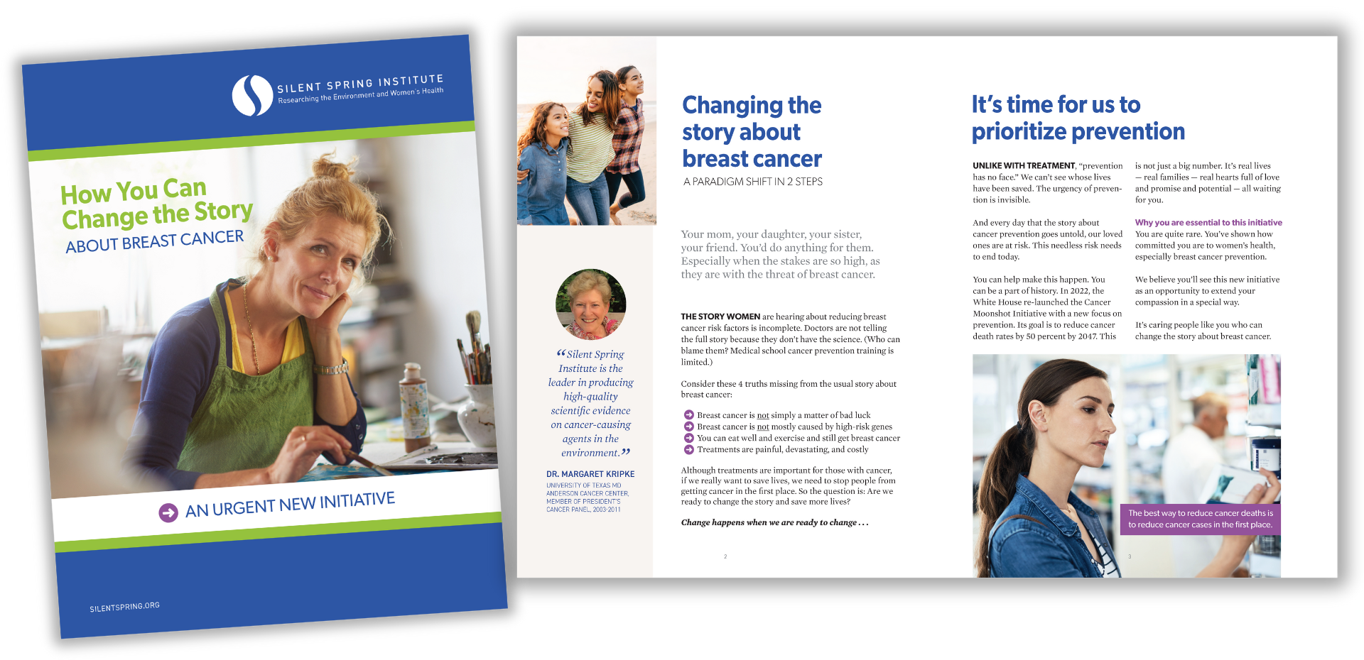 Silent Spring case cover and pages 1 and 2