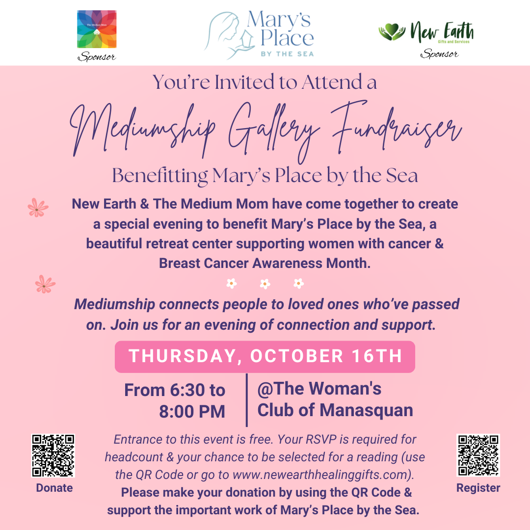 Mediumship Gallery Fundraiser Benefitting Mary’s Place by the Sea