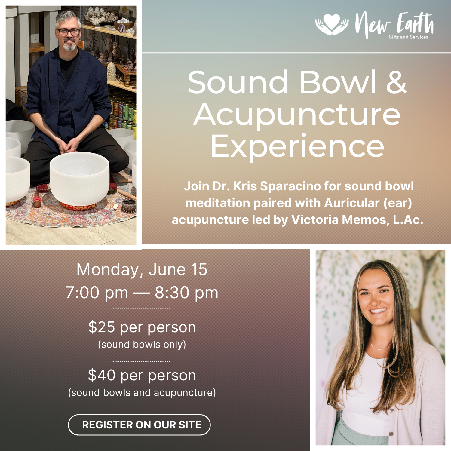 Sound Bowl and Acupuncture Experience